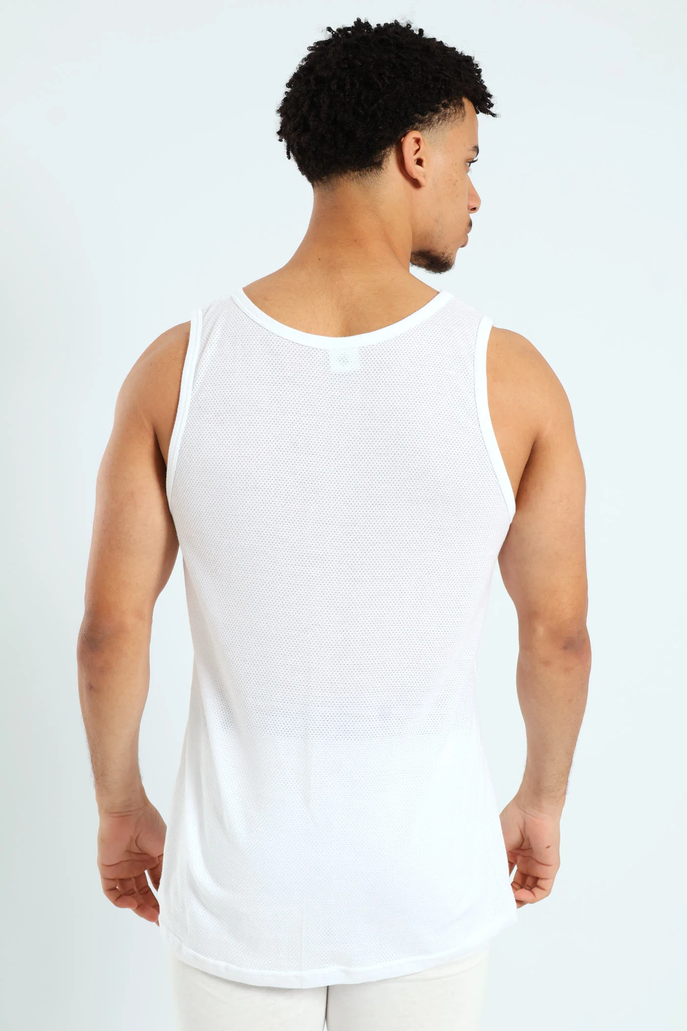 3 Pack Eyelet Vest - White - Image 6
