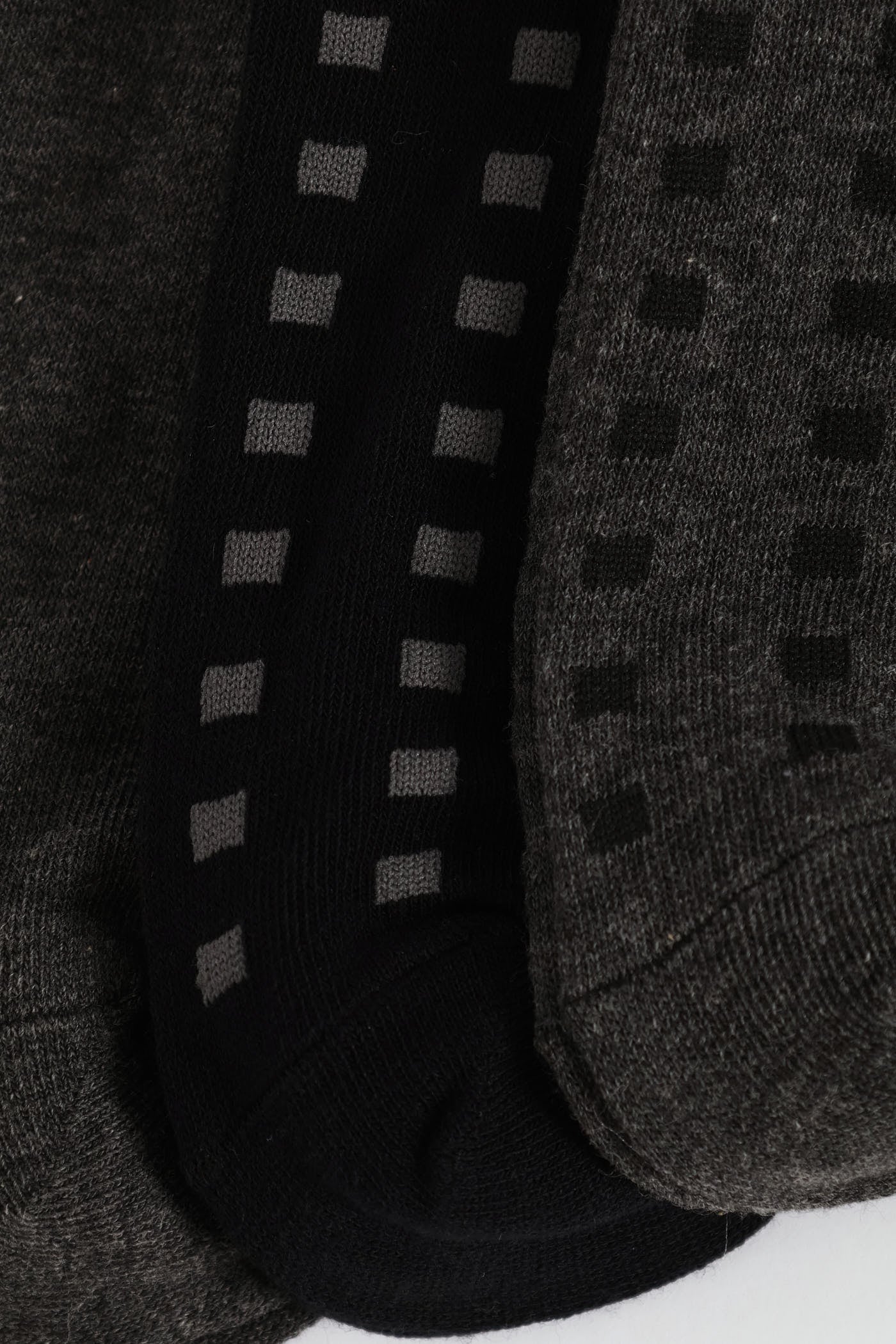 3 Pack Fashion Anklet Socks - Grey - Image 3