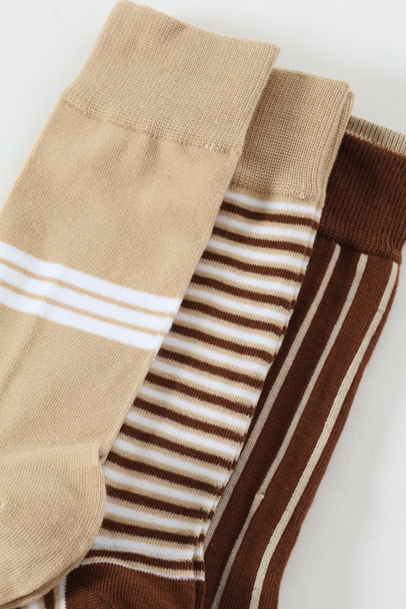 3 Pack Fashion Anklet Socks - Natural - Image 2