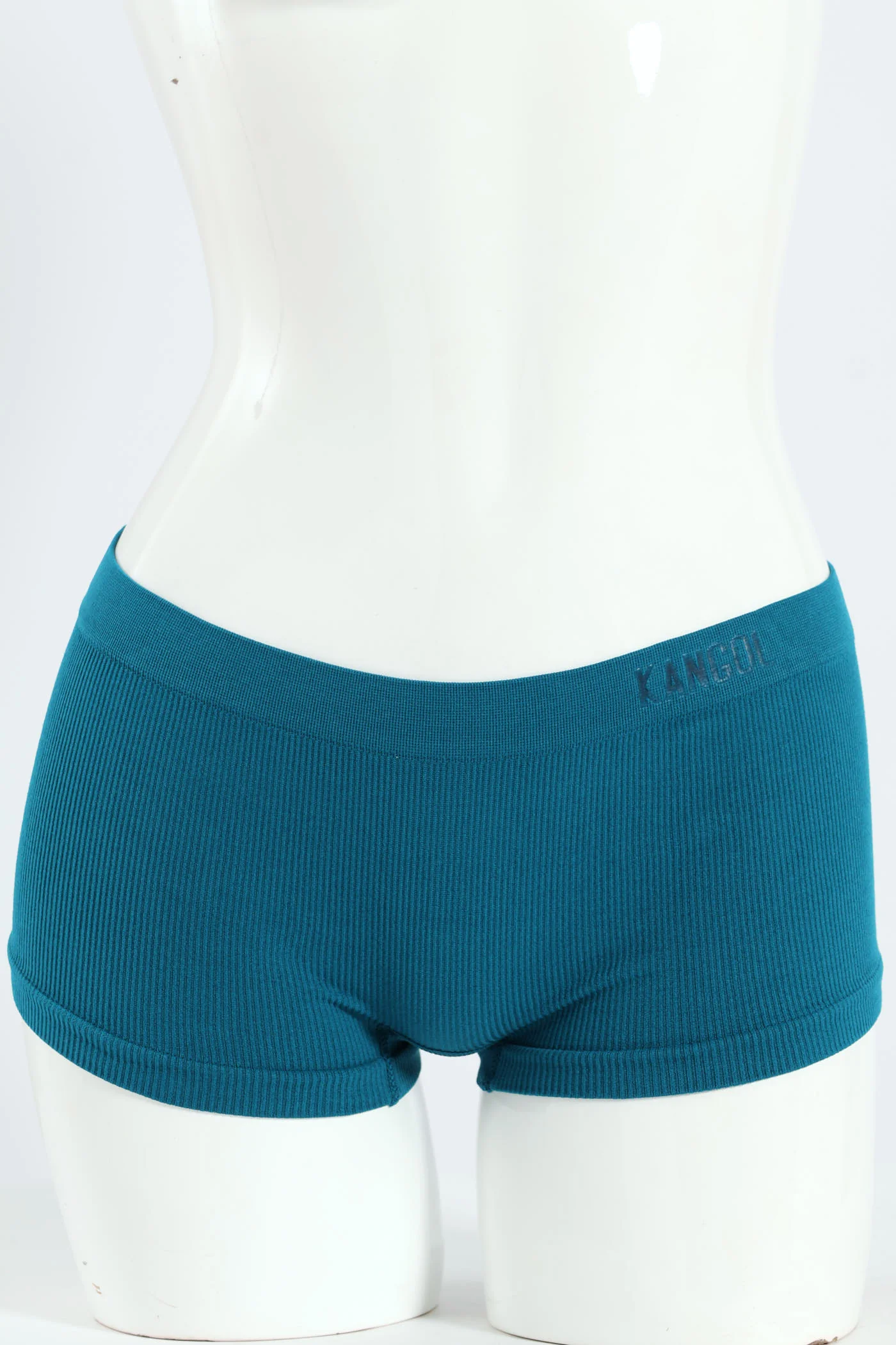 3 Pack Fashion Seamless Boyleg Panties - Teal/Black/Silver - Image 4