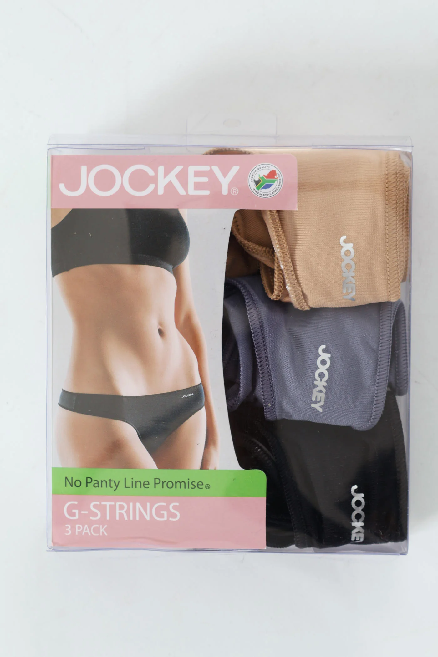 3 Pack G-String Panties - Beige/Grey/Black - Image 3