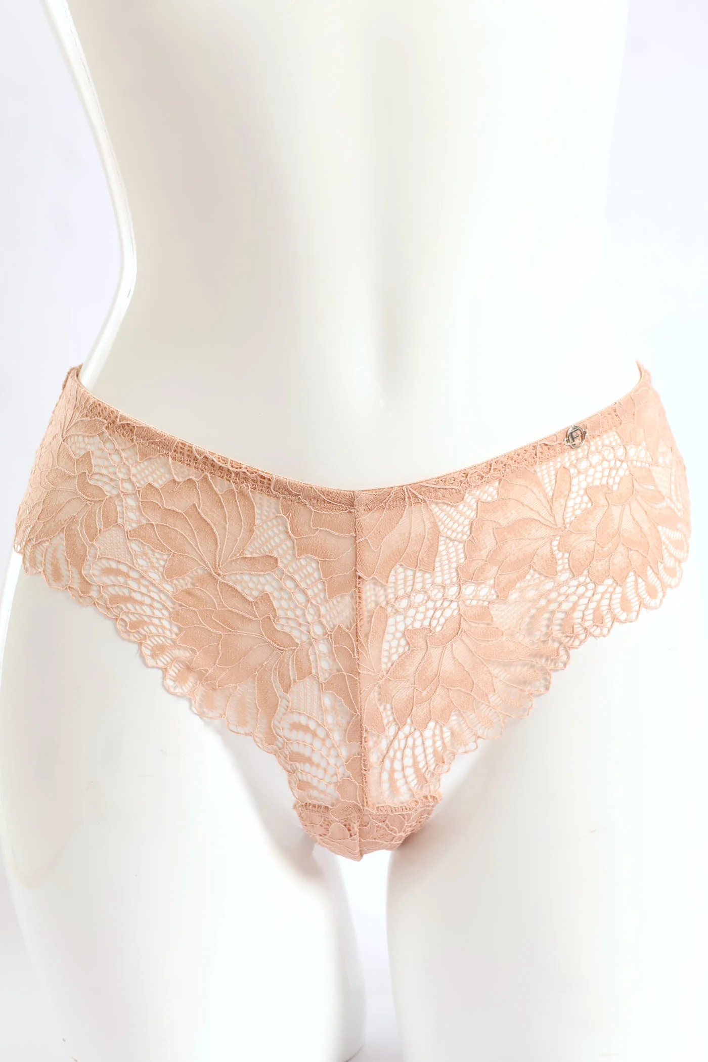 3 Pack Galloon Lace Brazilian Panties - Caramel/Espresso - Image 5