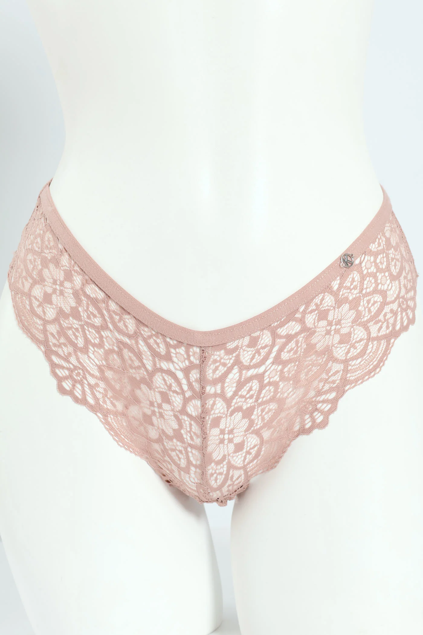 3 Pack Galloon Lace Brazilian Panties - Jade/Harbour/Mocha - Image 2
