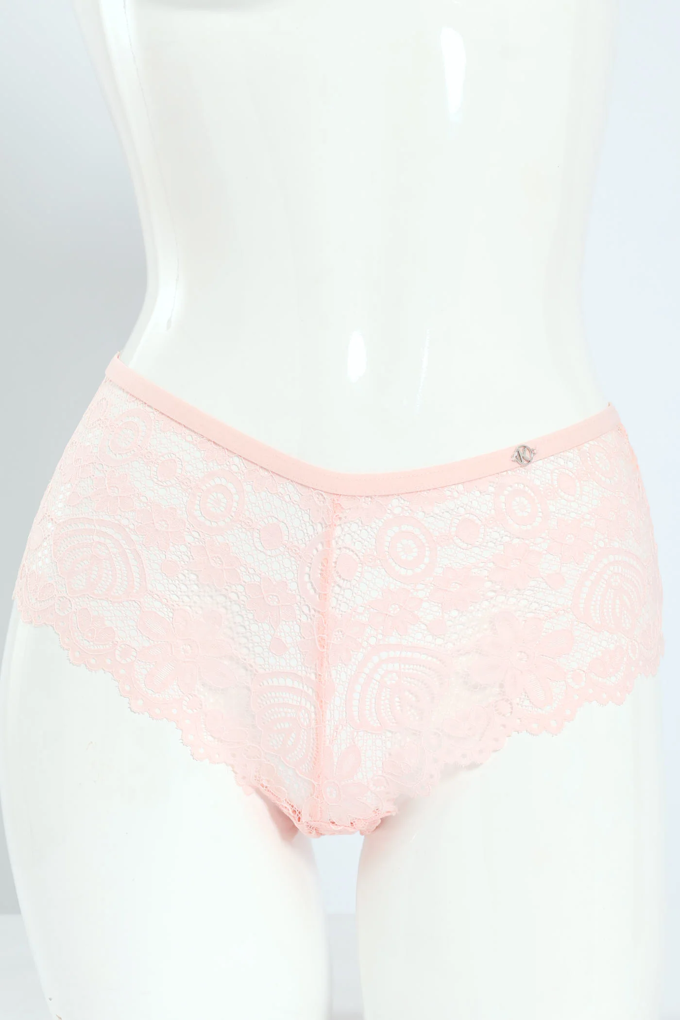 3 Pack Galloon Lace Midi Boyleg Panties - Raspberry/Storm/Pink - Image 3