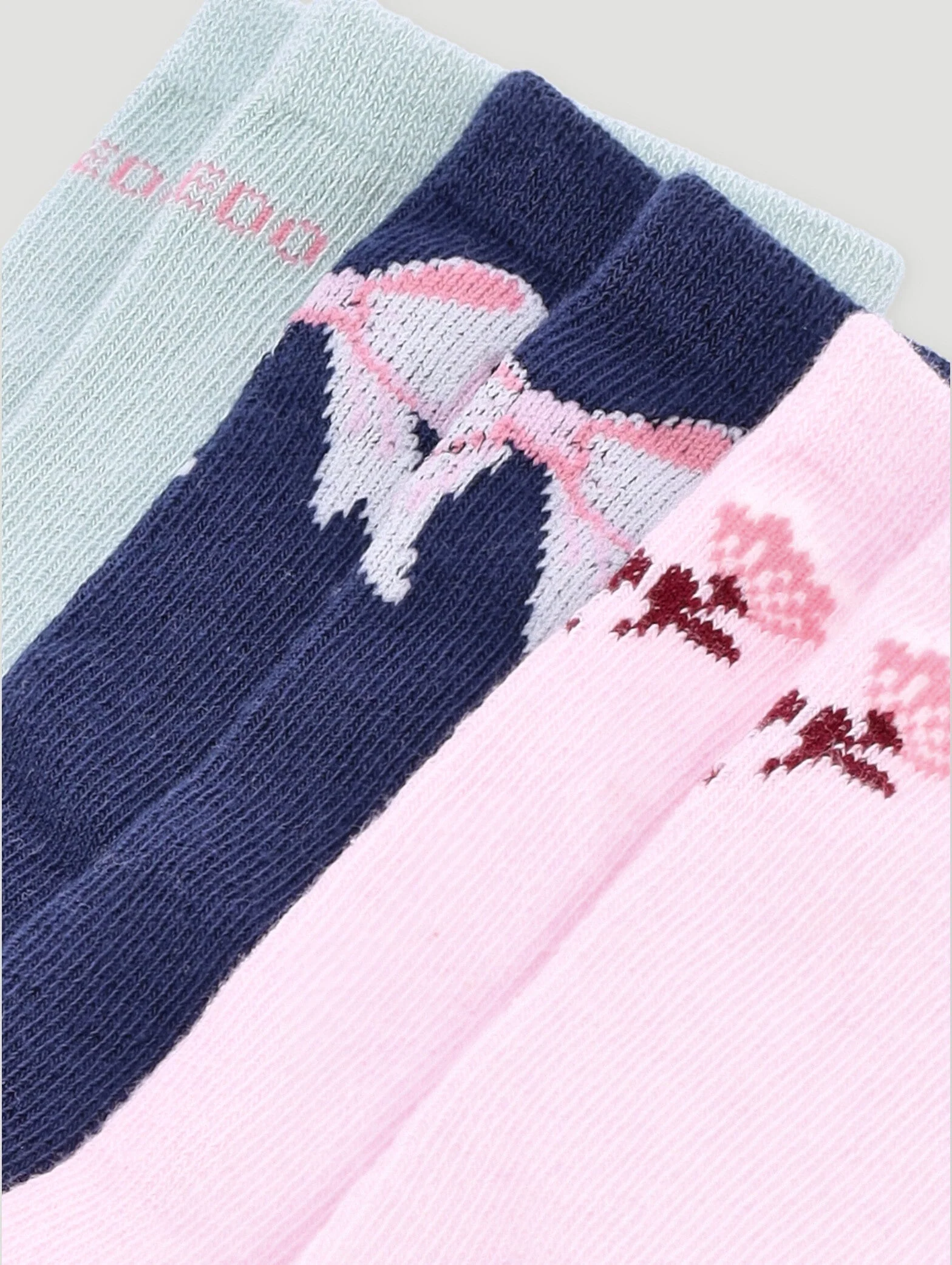 Keedo 3 Pack Girls Bow Cotton Sock - Image 3