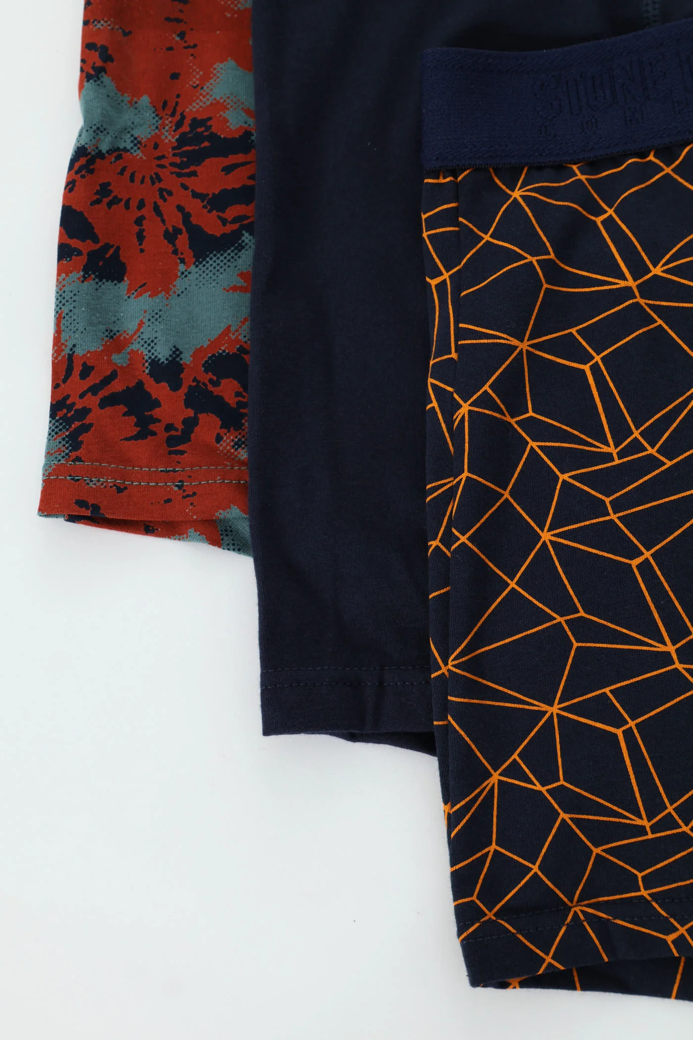 3 Pack Hi Fashion Trunks - Navy - Image 2