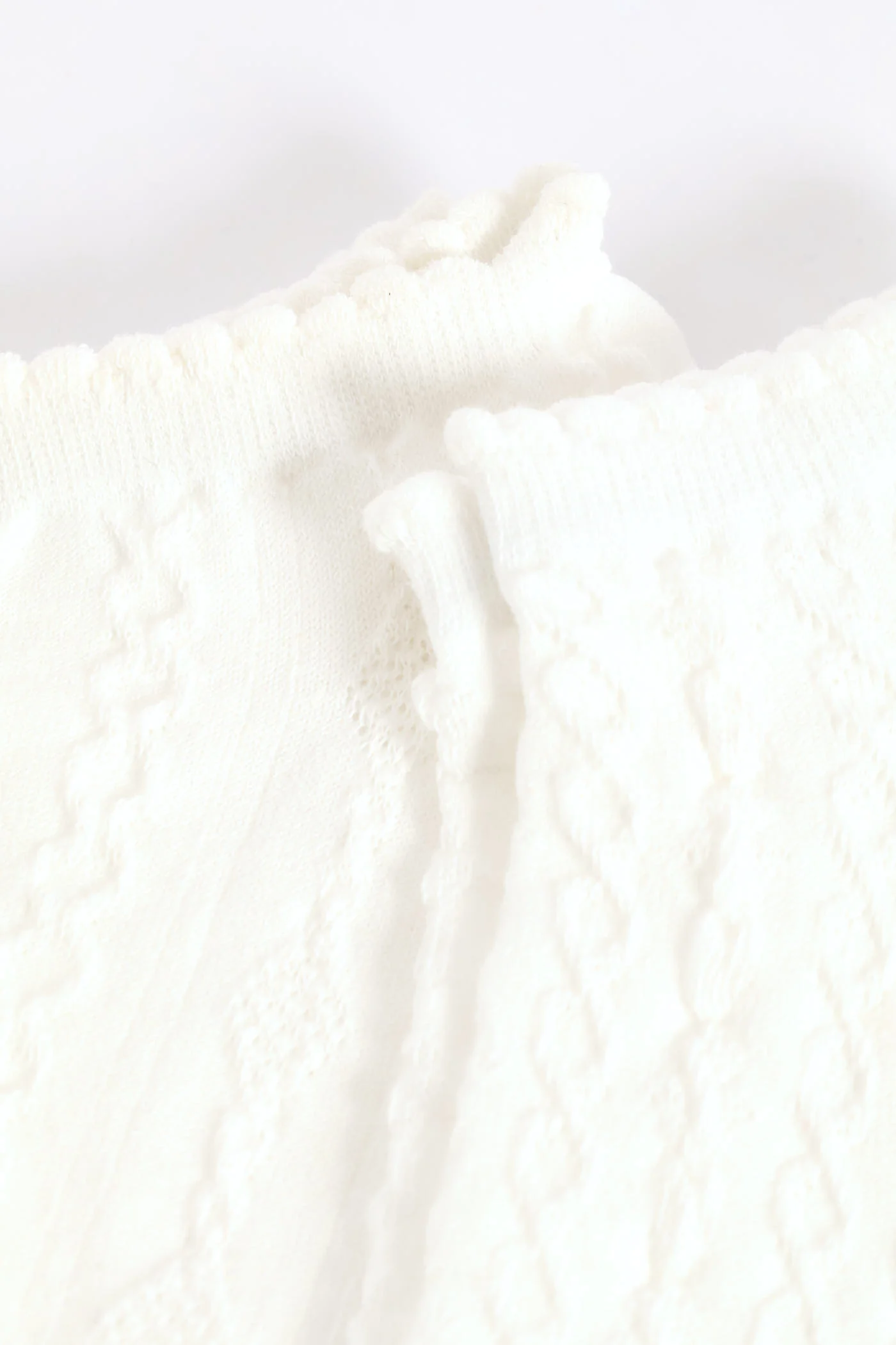 3 Pack Jacquard Design Low Cut Socks - White - Image 2