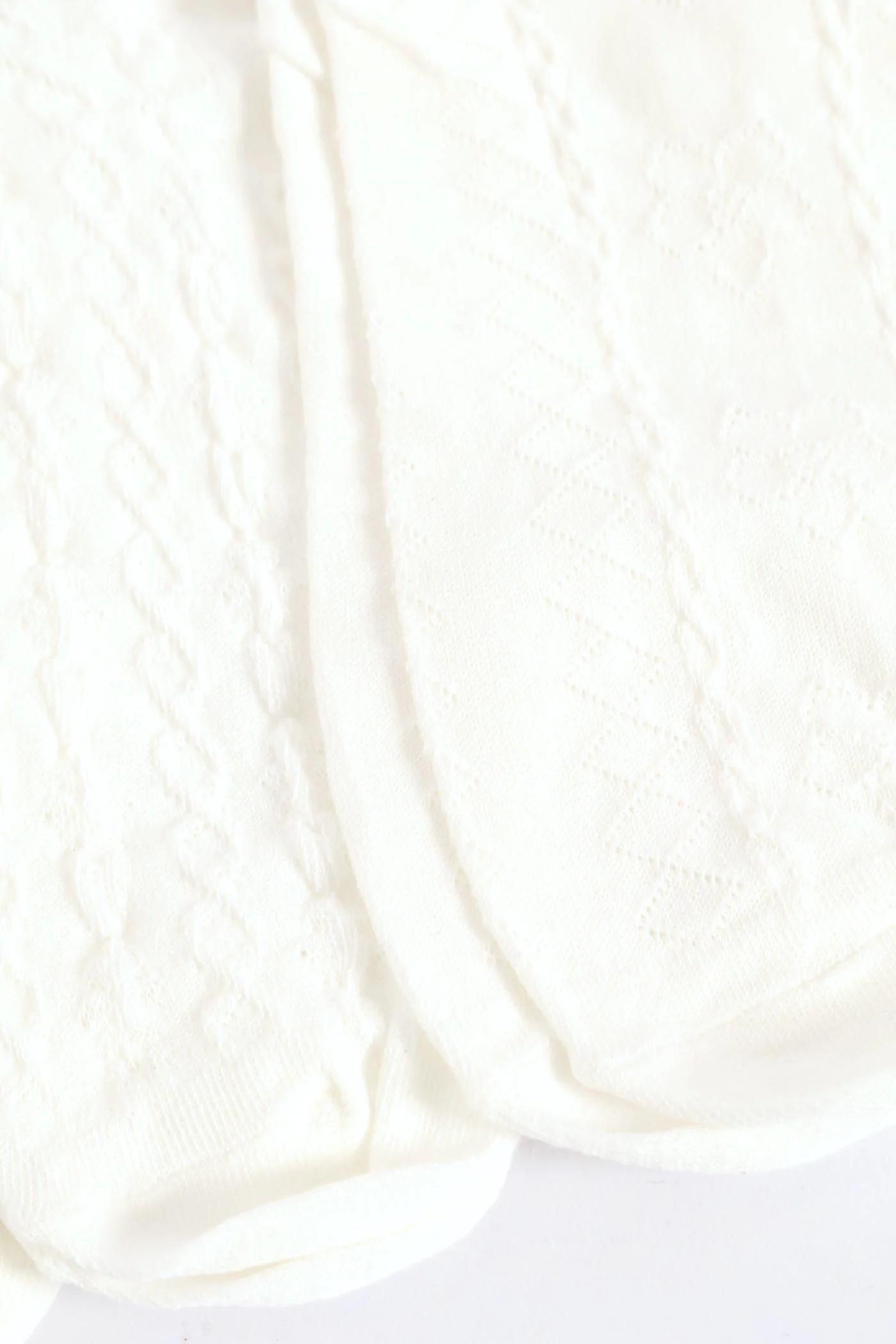 3 Pack Jacquard Design Low Cut Socks - White - Image 3