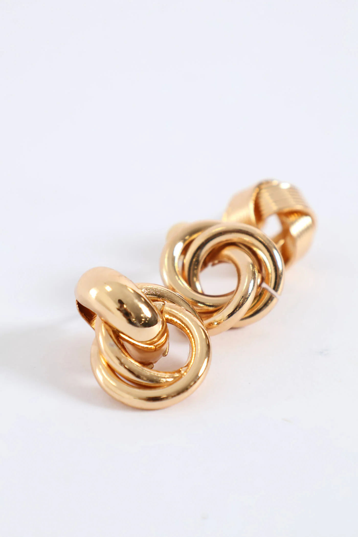 3 Pack Knot Stud Earring - Gold - Image 2