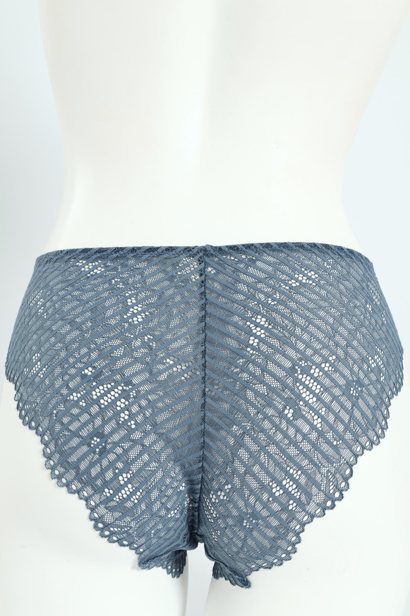 3 Pack Lace Brazilian Panties - Grey/Rose/Navy - Image 5