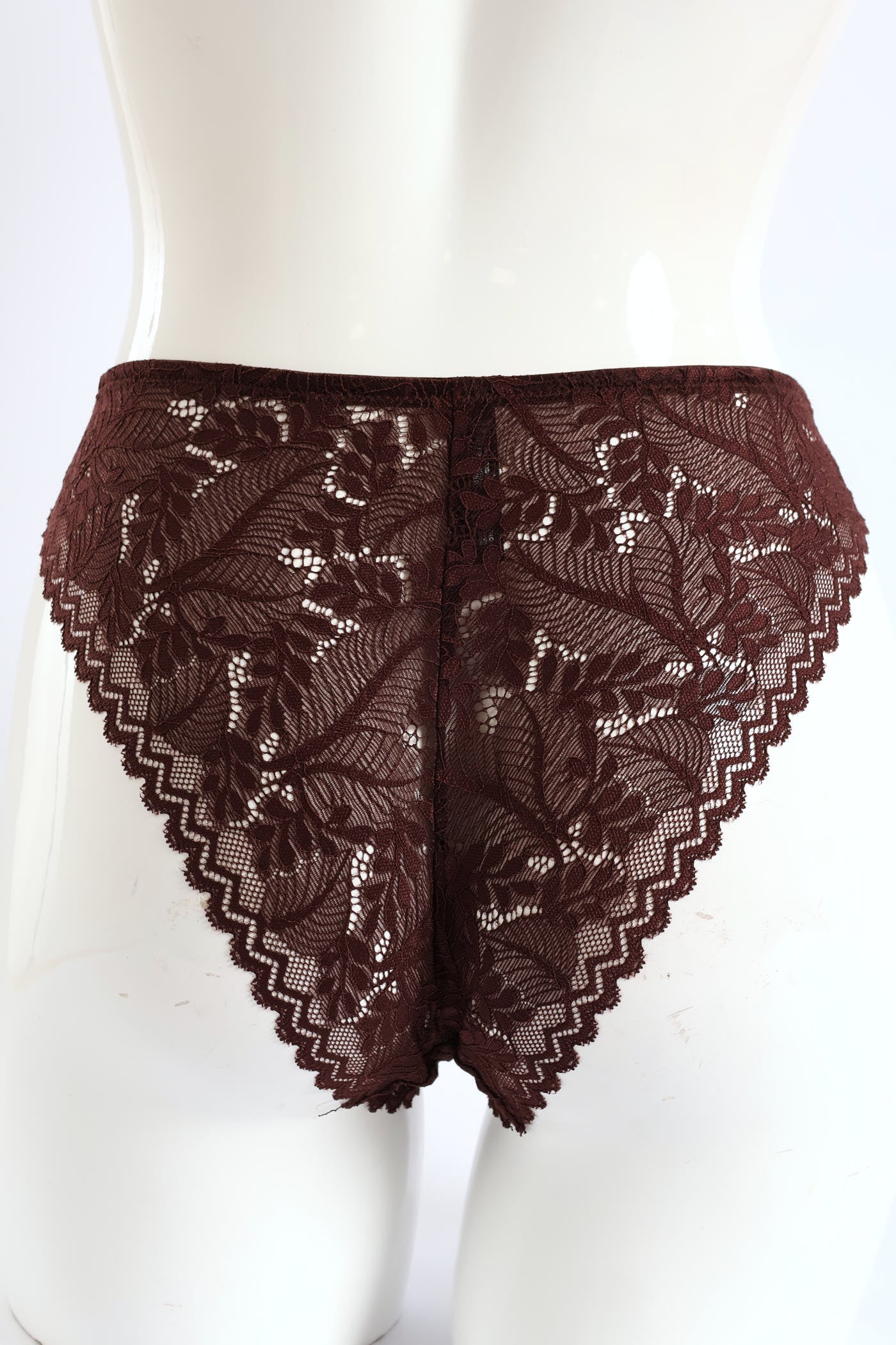 3 Pack Lace Brazilian Panties - Rose/Coastal/Fudge - Image 2