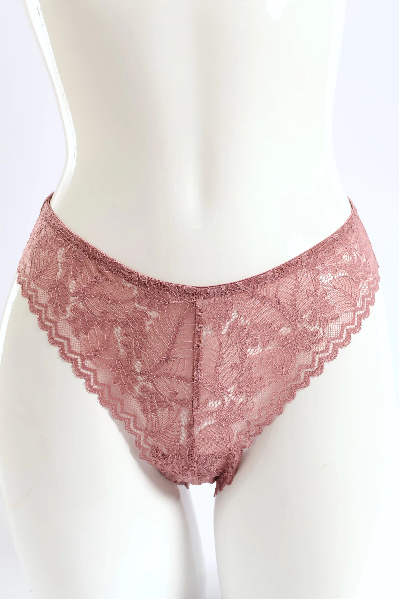 3 Pack Lace Brazilian Panties - Rose/Coastal/Fudge - Image 4