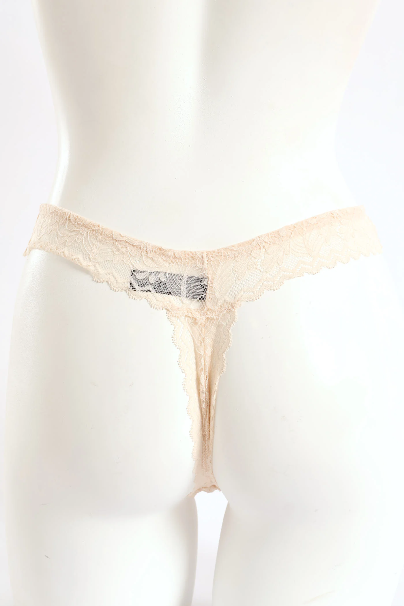3 Pack Lace G-String - Ivory/Sage/Black - Image 4
