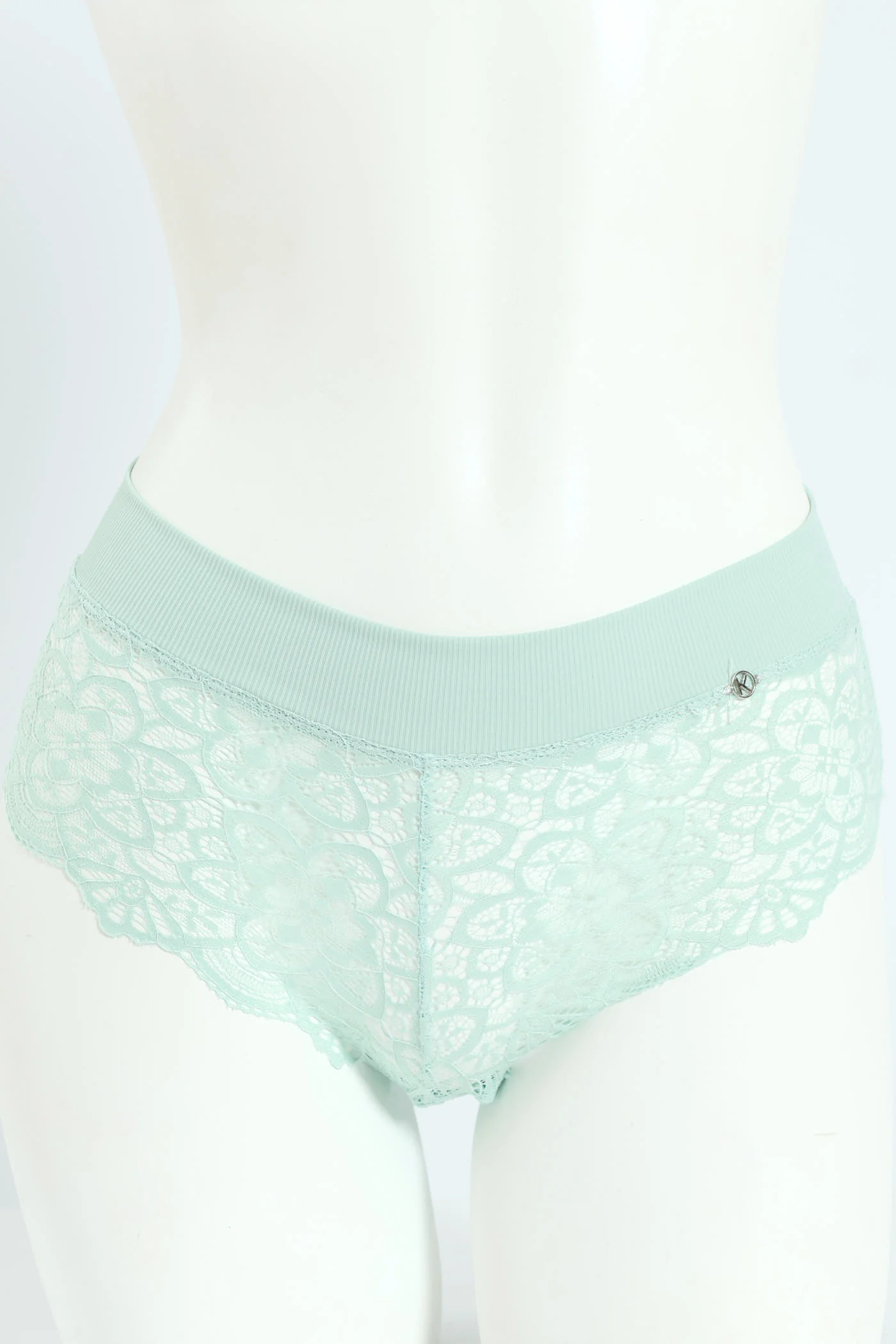 3 Pack Lace Midi Boyleg Panties - Harbour Green/Mocha Melange/Jade - Image 2