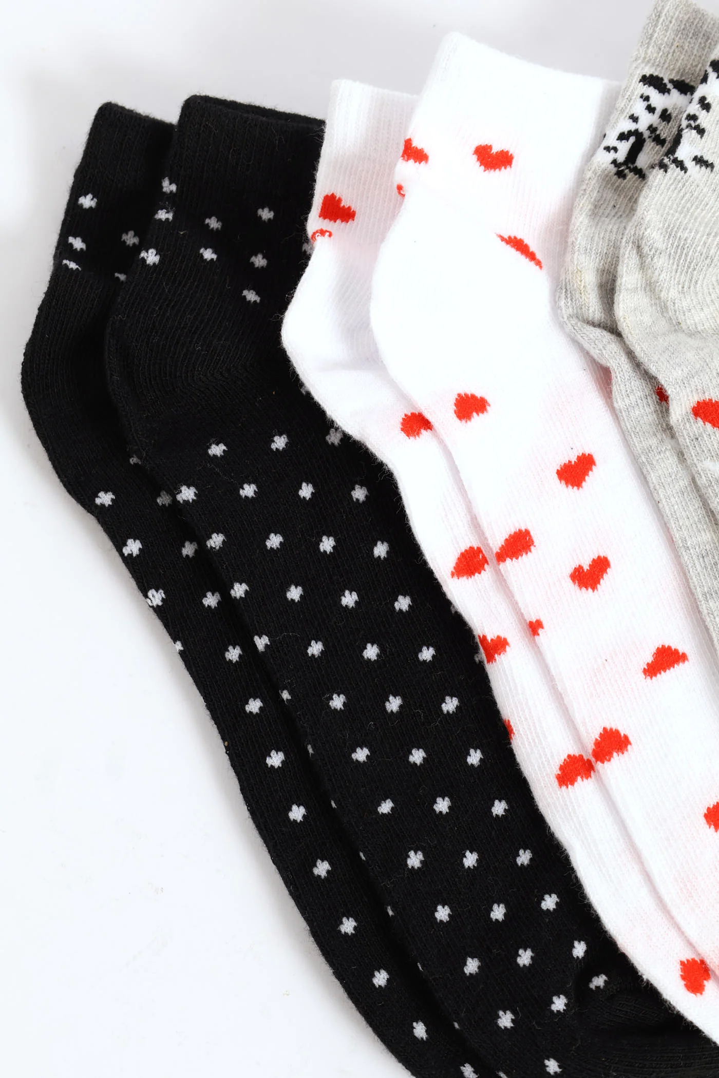 3 Pack Low Cut Fashion Socks - Multi - Image 3