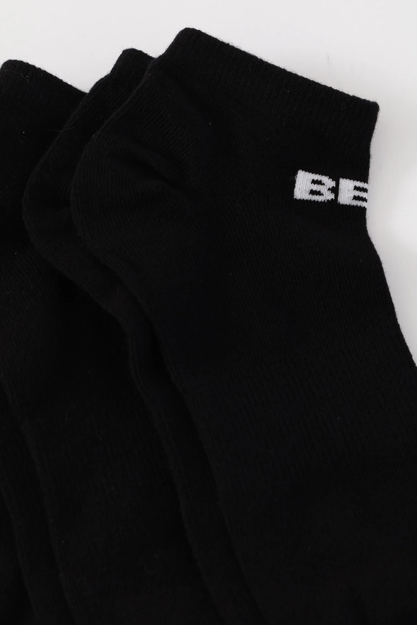 3 Pack Low Cut Socks - Black - Image 2