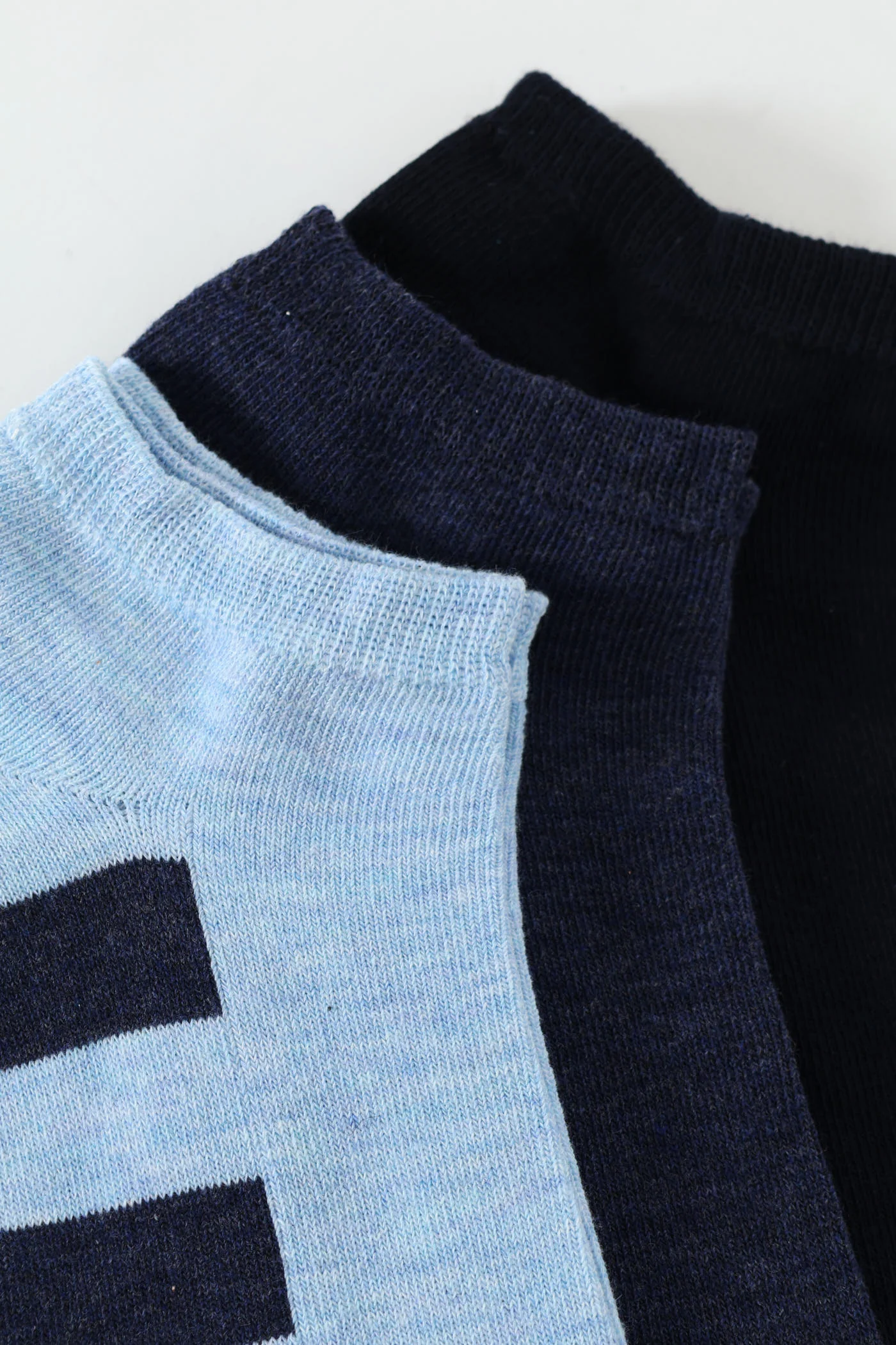 3 Pack Low Cut Socks - Blue - Image 2