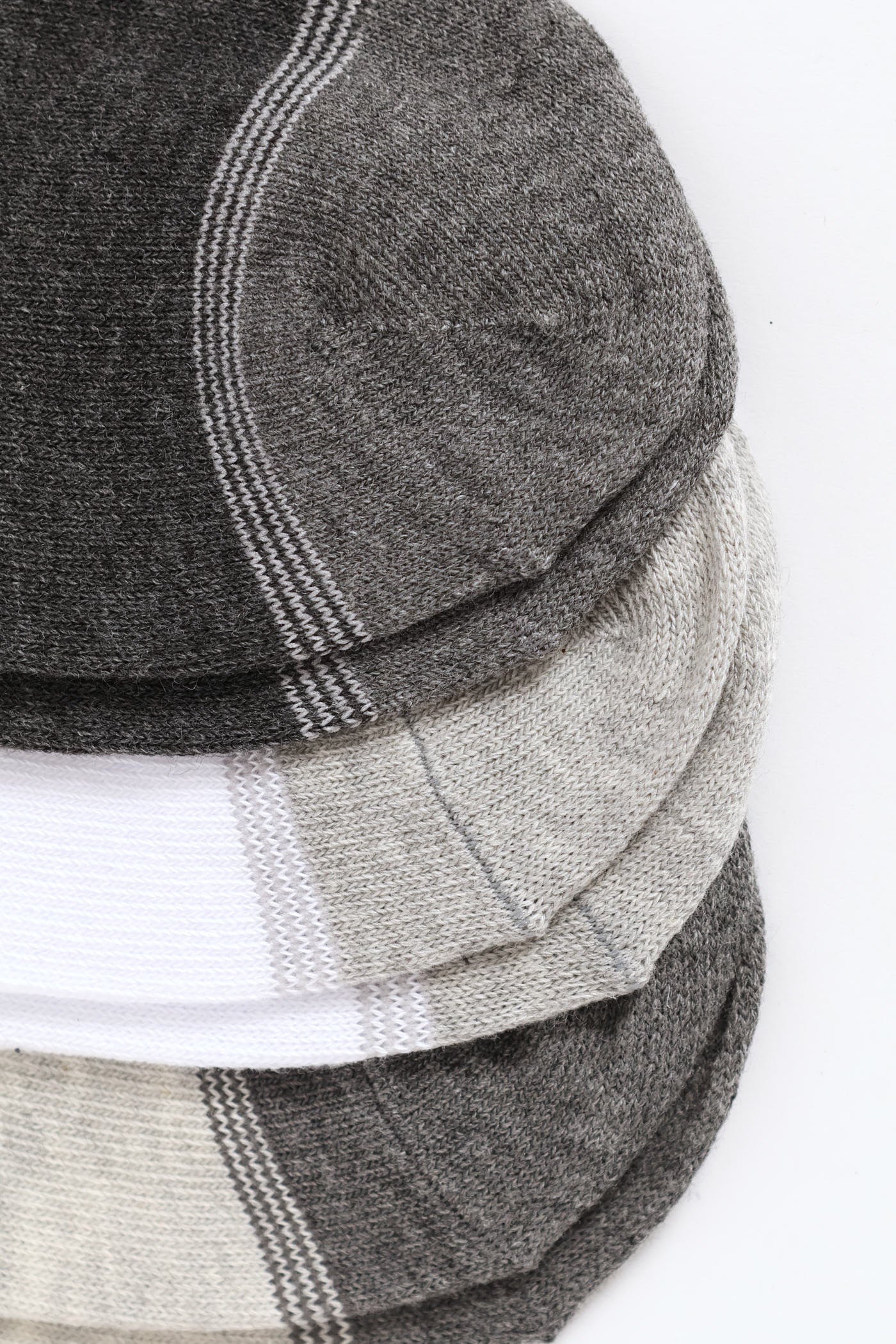 3 Pack Low Cut Socks - White/Grey/Charcoal - Image 2