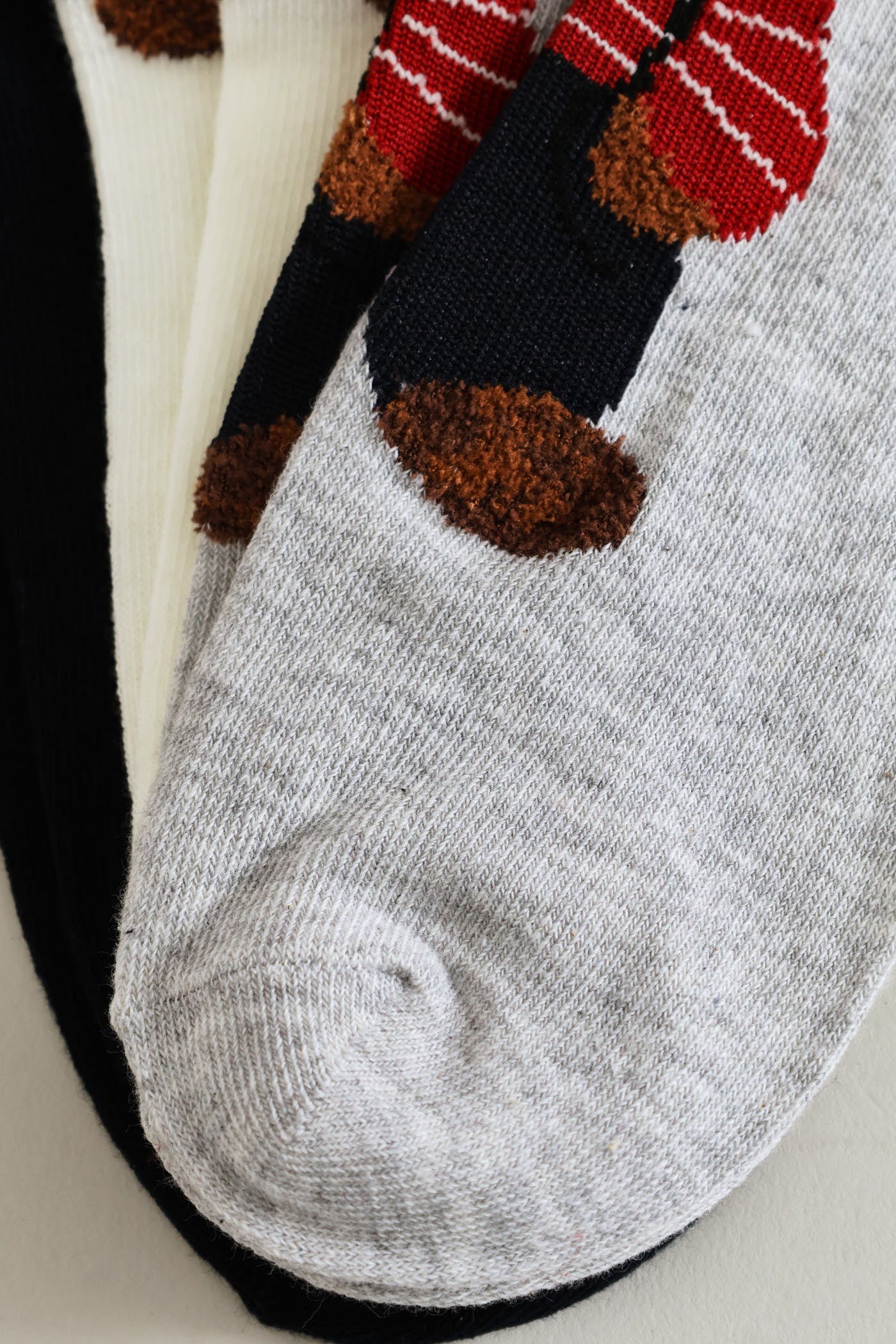 3 Pack Low Cut Teddy Fashion Socks - Multi - Image 3