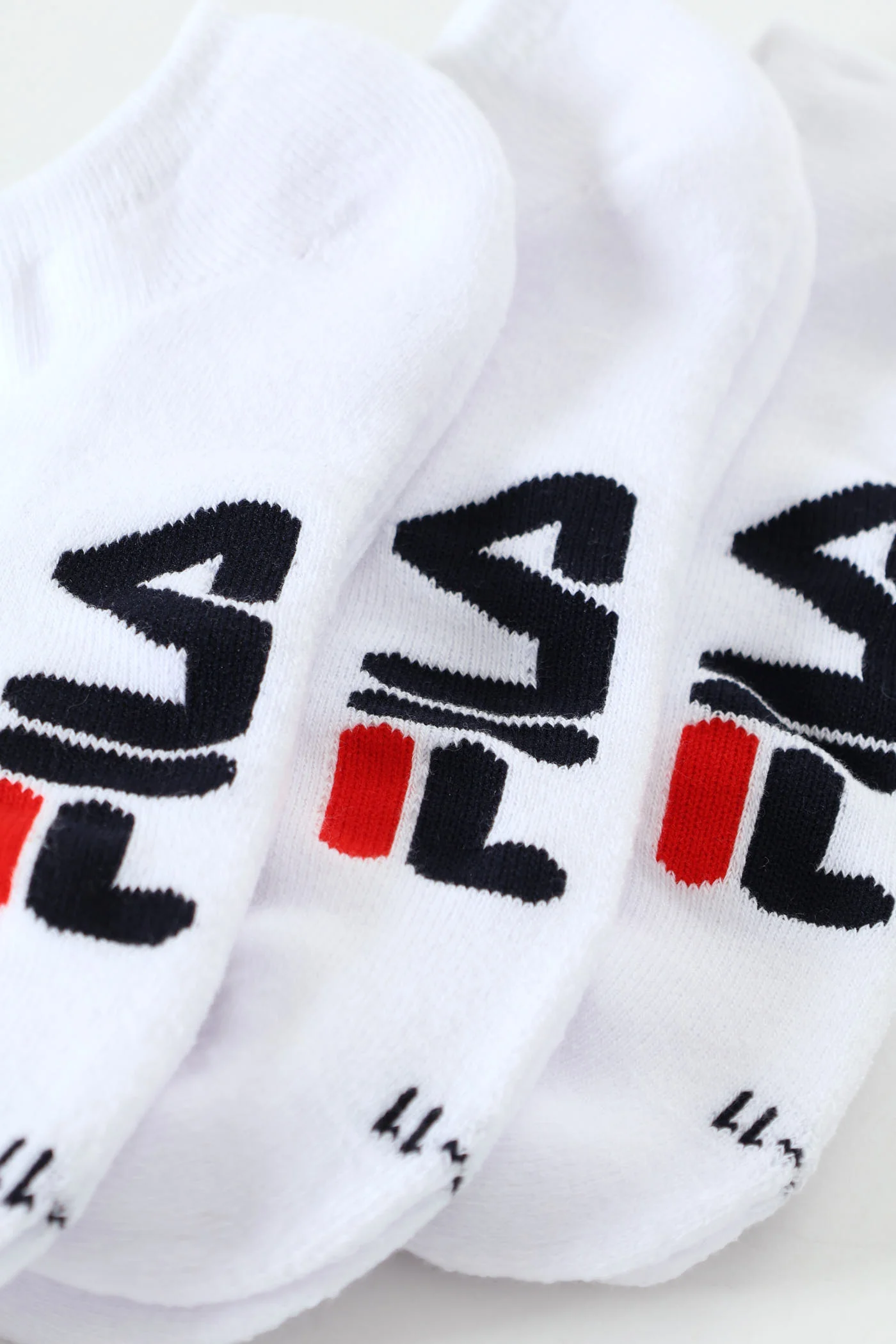 3 Pack Luke No Show Socks - White - Image 2