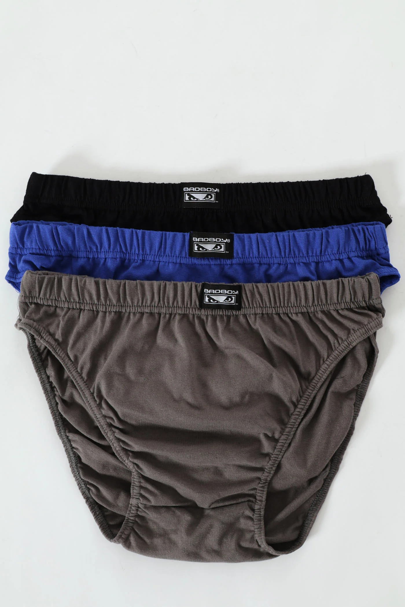 3 Pack Mini Briefs - Charcoal/Cobalt/Black - Image 2
