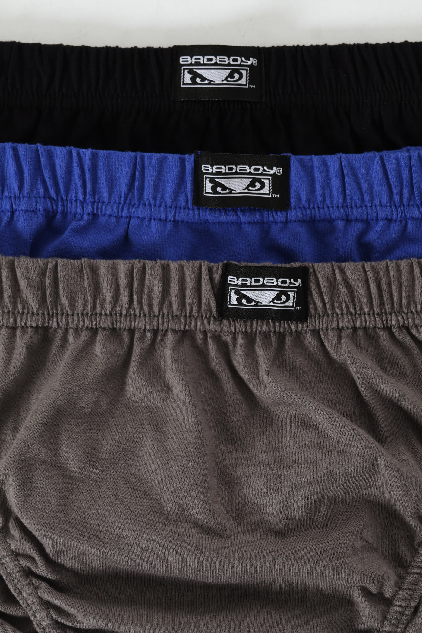 3 Pack Mini Briefs - Charcoal/Cobalt/Black - Image 4