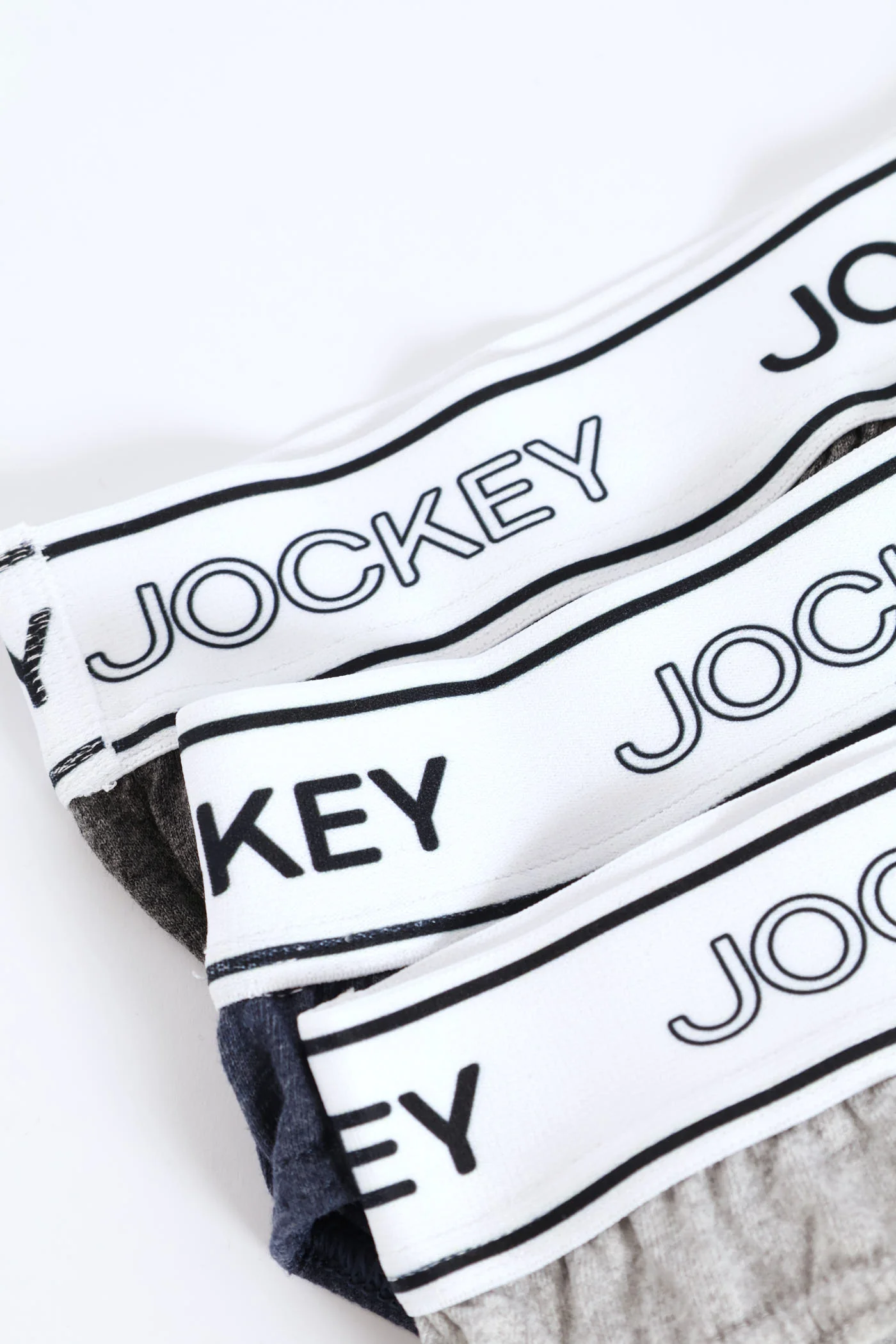 3 Pack Mono Elastic Briefs - Grey/Indigo/Charcoal - Image 5