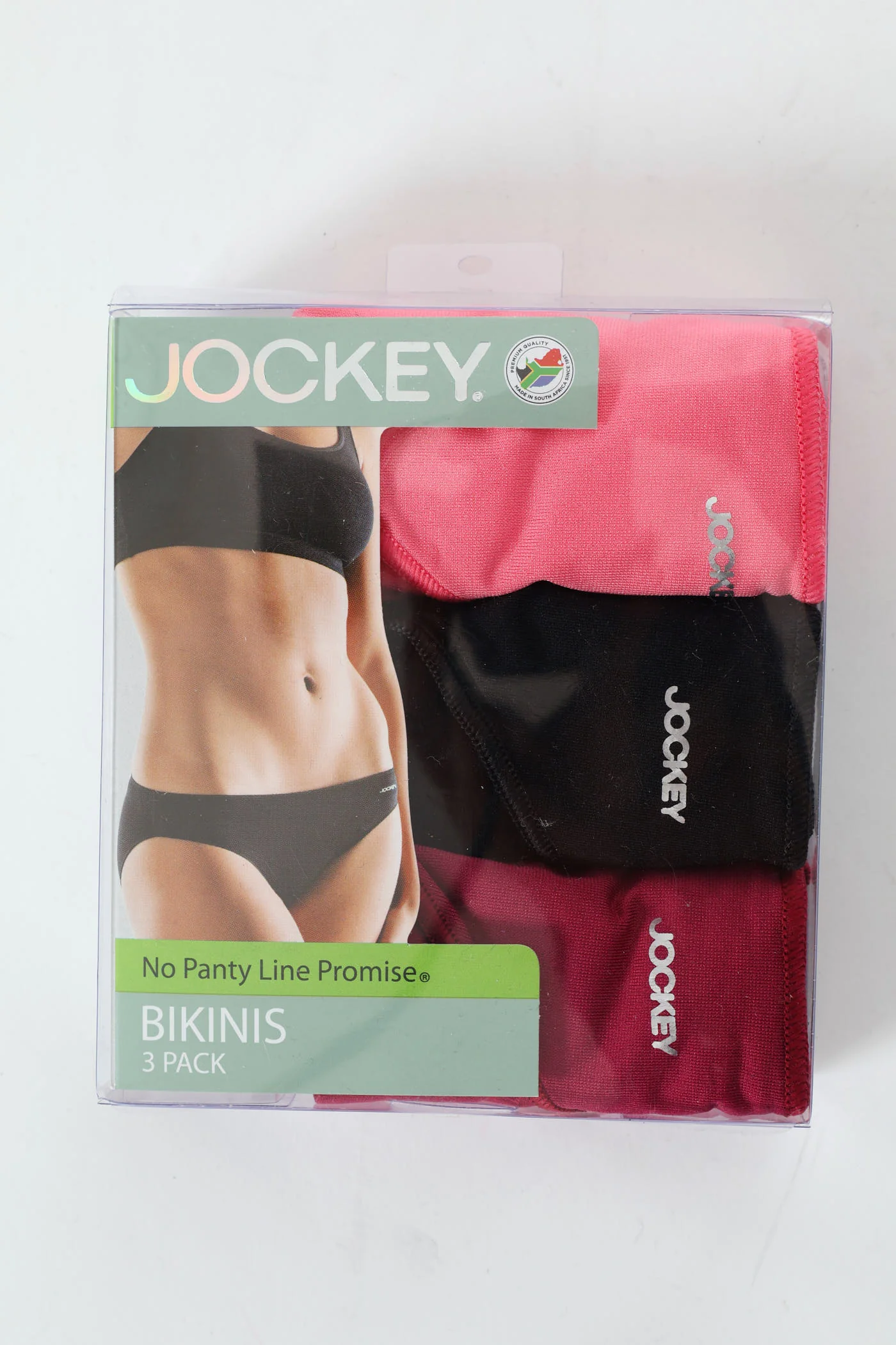 3 Pack Plain Bikini Panties - Confetti/Plum/Black - Image 3
