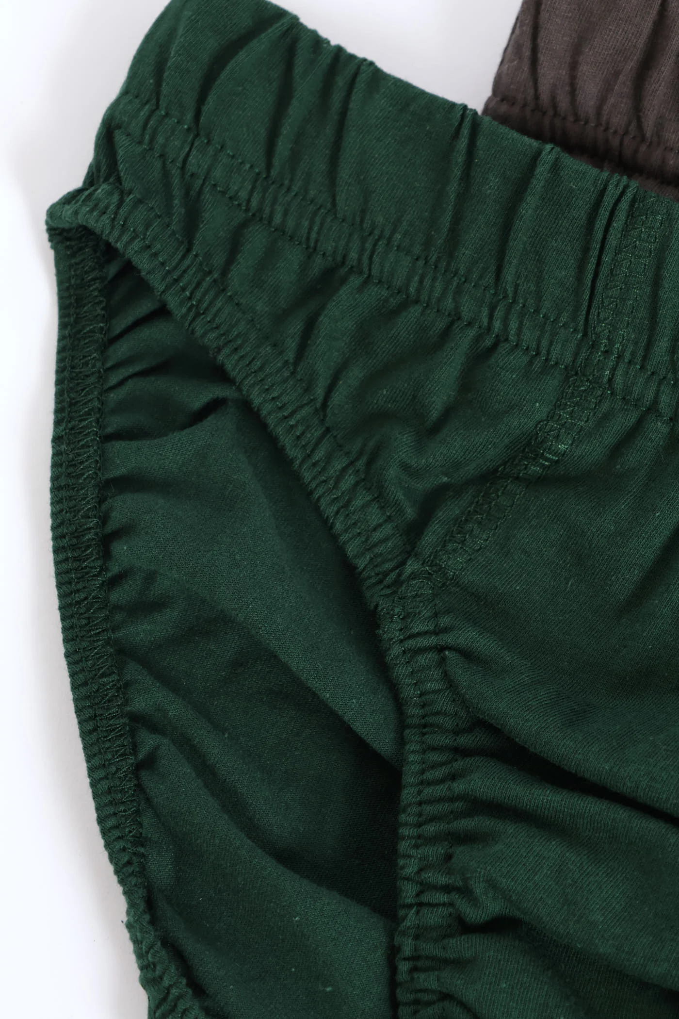 3 Pack Plain Mini Briefs - Charcoal/Black/Green - Image 3