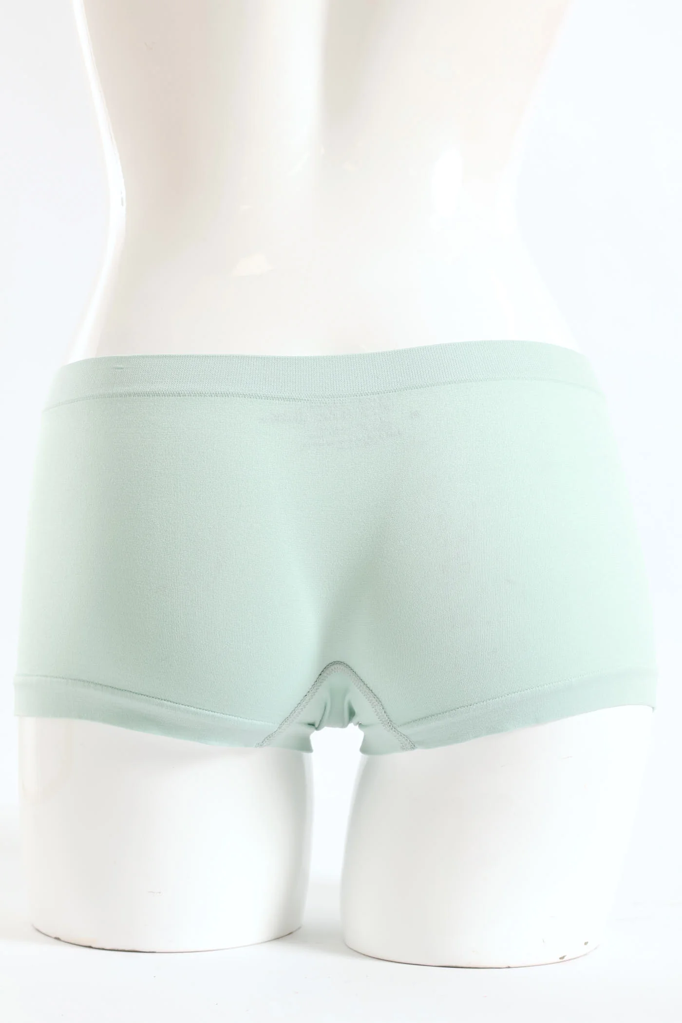 3 Pack Plain Seamless Boyleg Panties - Mauve/Sage/Nude - Image 2