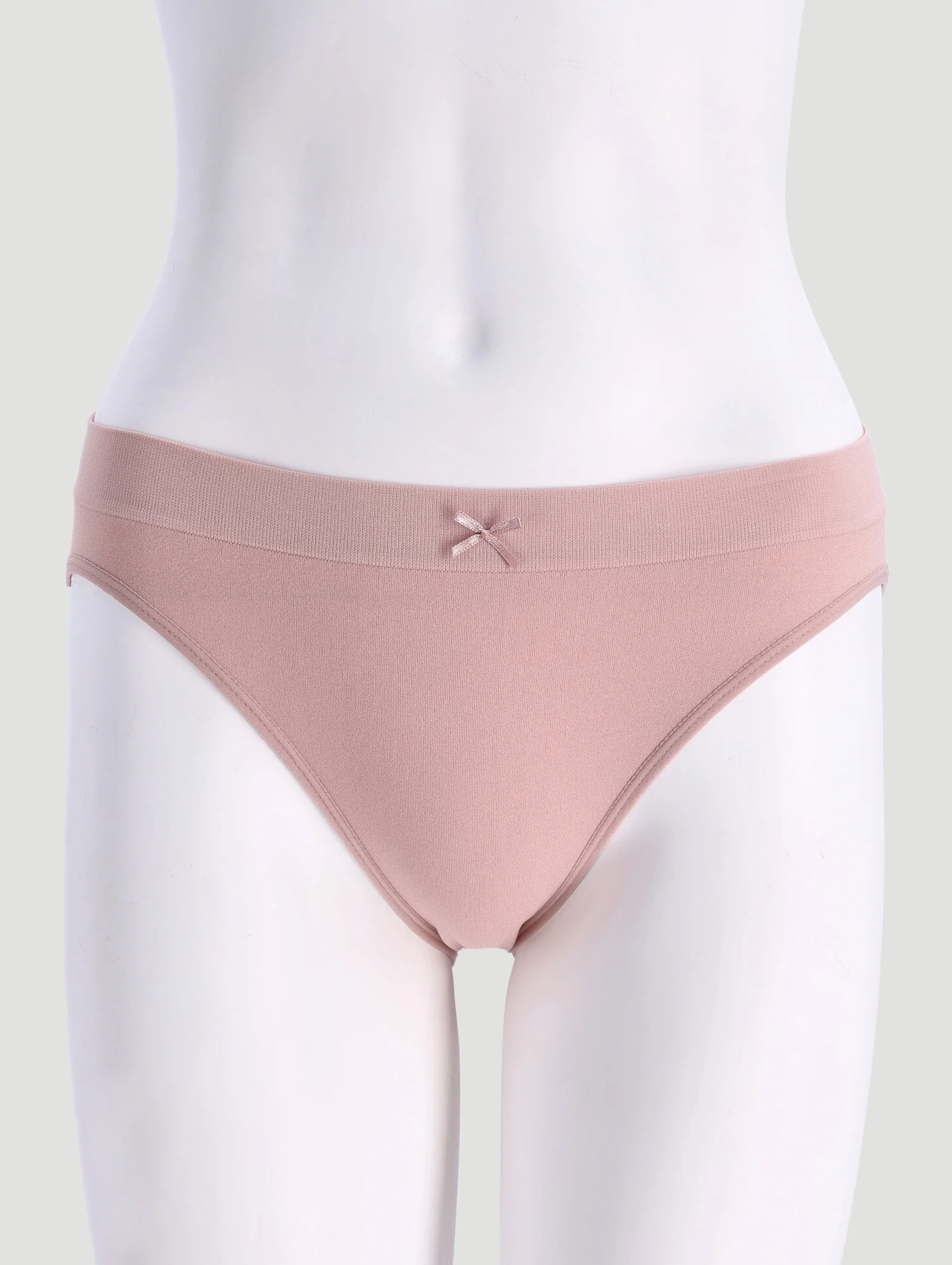 3 Pack Seamless Bikini Panties - Port/Rose/Black - Image 2