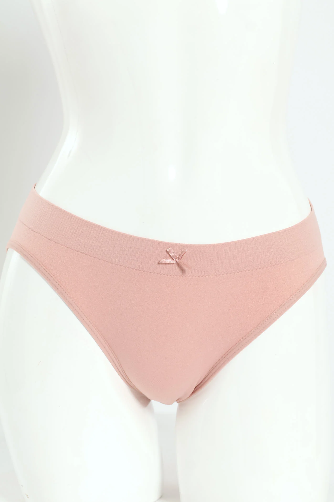 3 Pack Seamless Bikini Panties - Port/Rose/Black - Image 5
