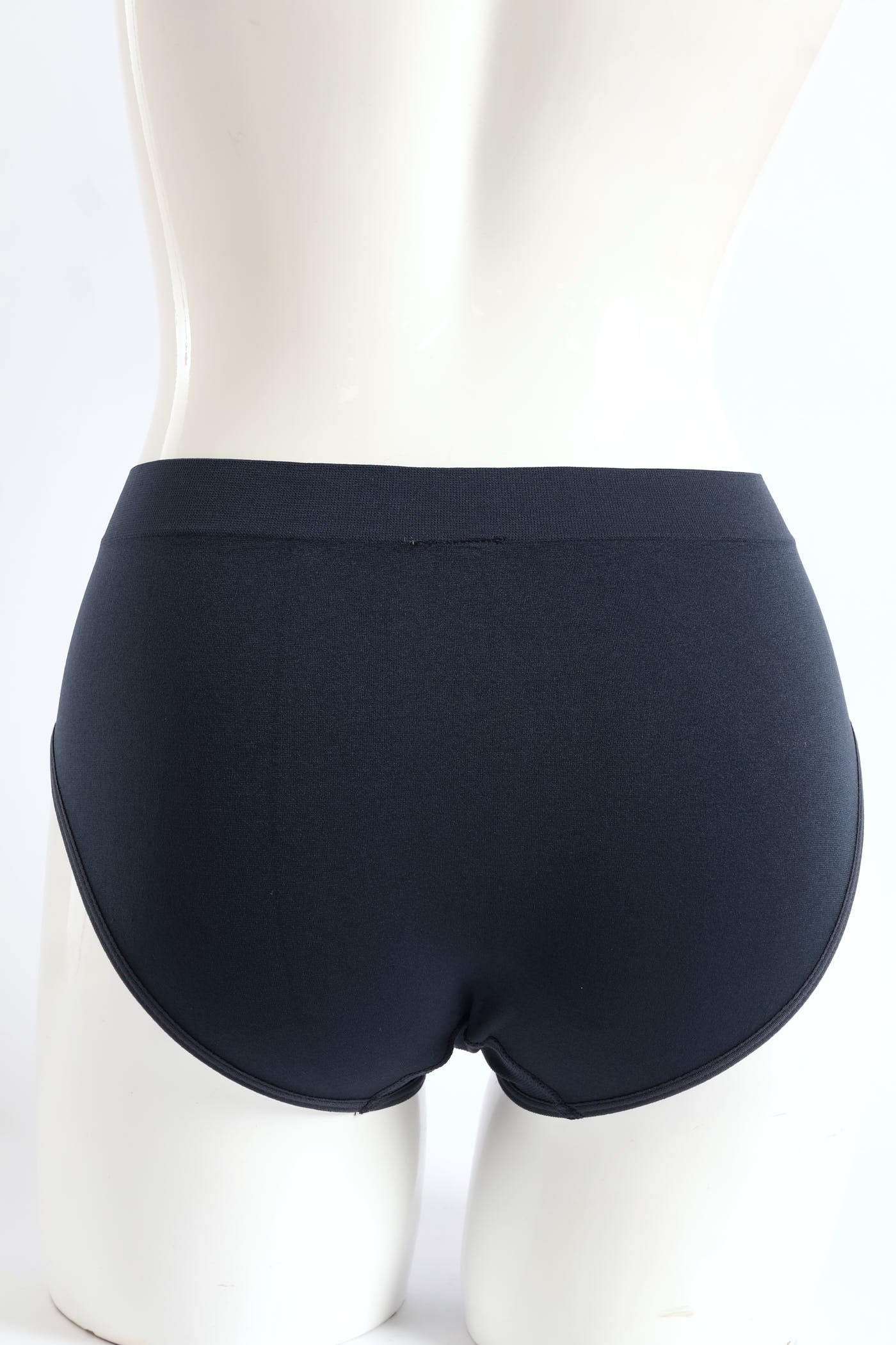 3 Pack Seamless Hi-Cut Panties - Blue/Navy/Charcoal - Image 2