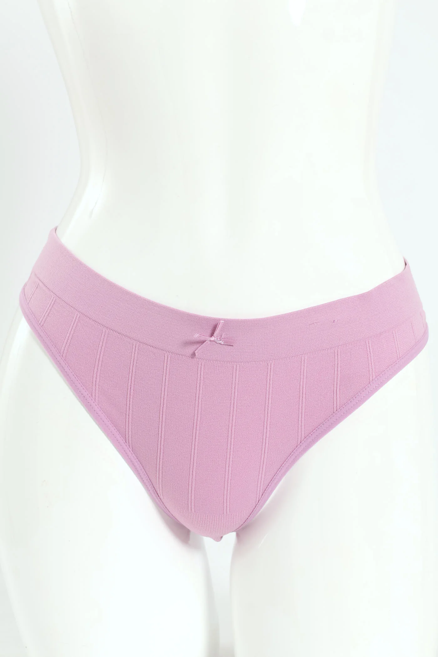 3 Pack Seamless Thong Panties - Lavender/Goat/Black - Image 4