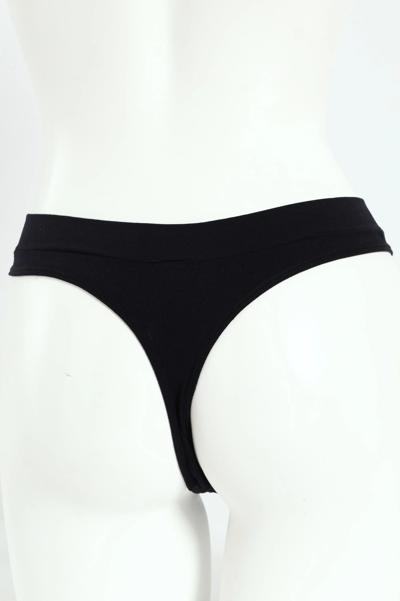 3 Pack Seamless Thong Panties - Lavender/Goat/Black - Image 5
