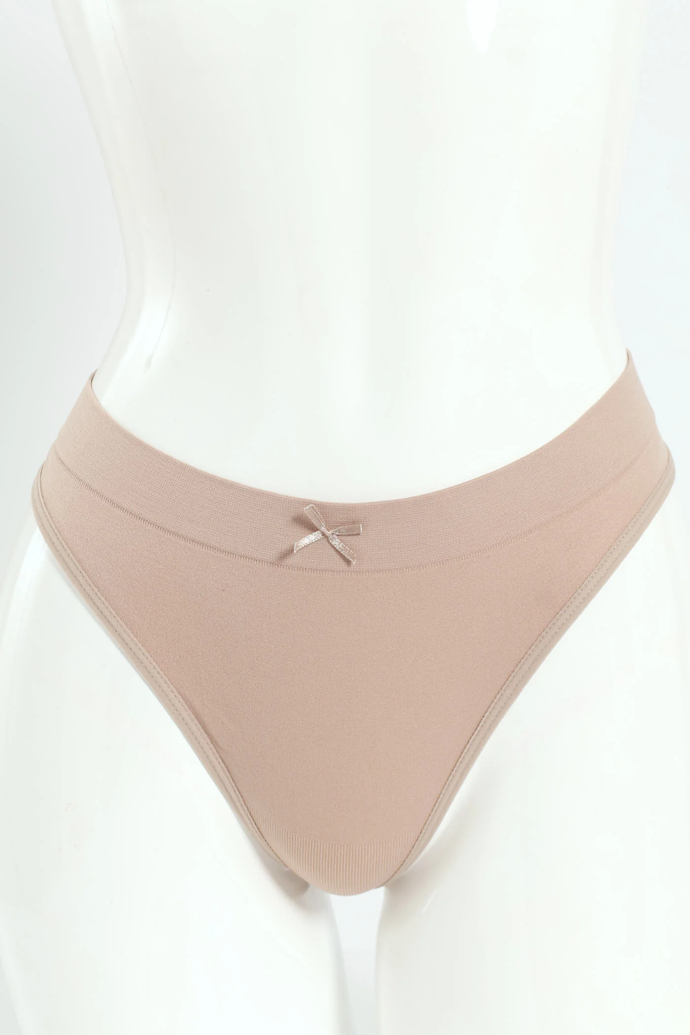 3 Pack Seamless Thong Panties - Lavender/Goat/Black - Image 7