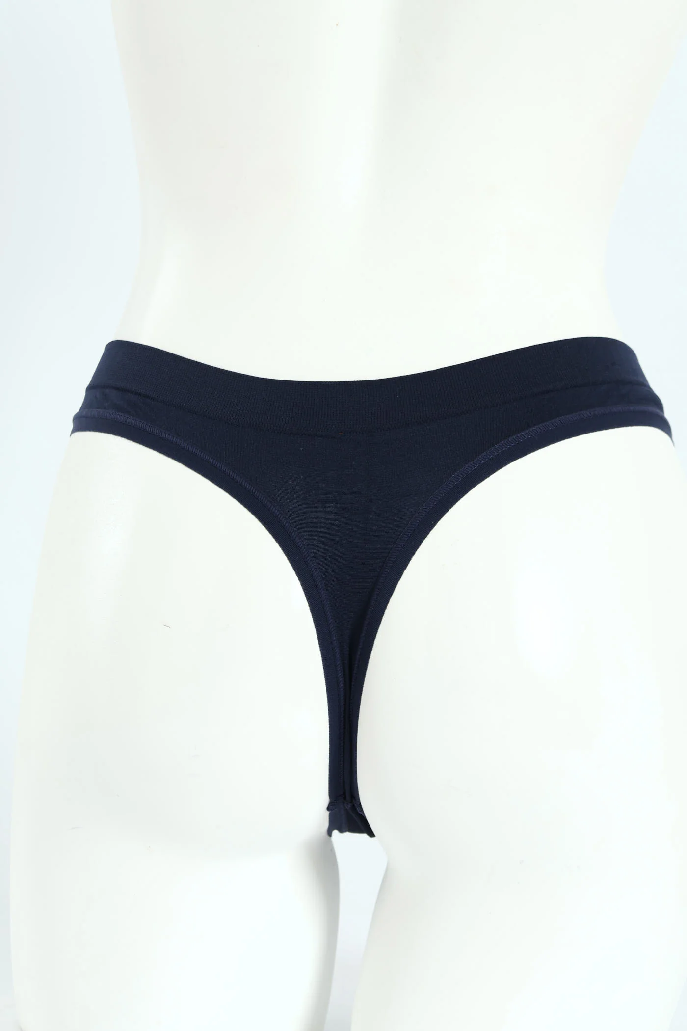 3 Pack Seamless Thong Panties - Mauve/Indigo/Excalibur - Image 2