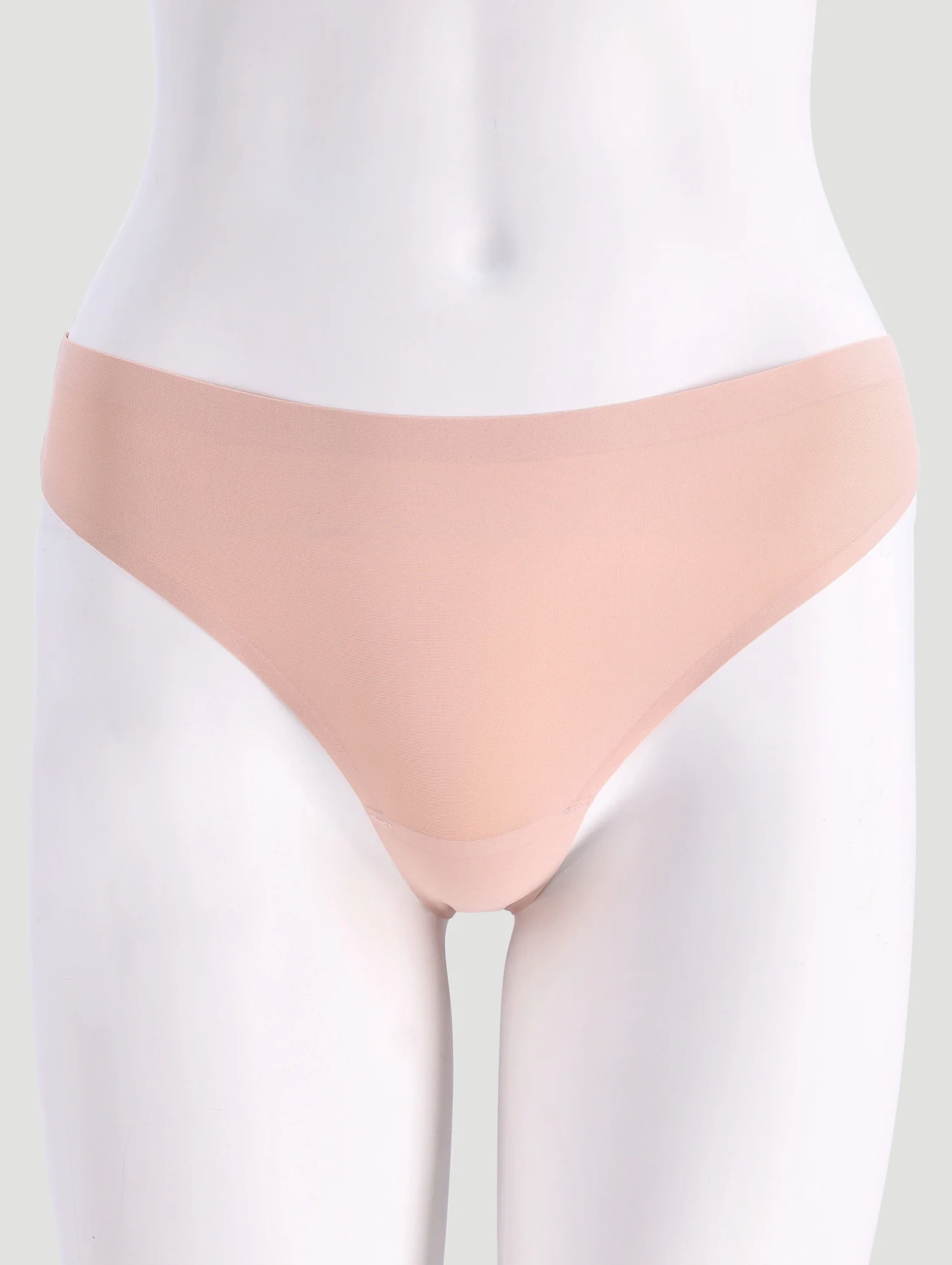 3 Pack Seamless Thong Panties - Rose/Floral/Blue - Image 2