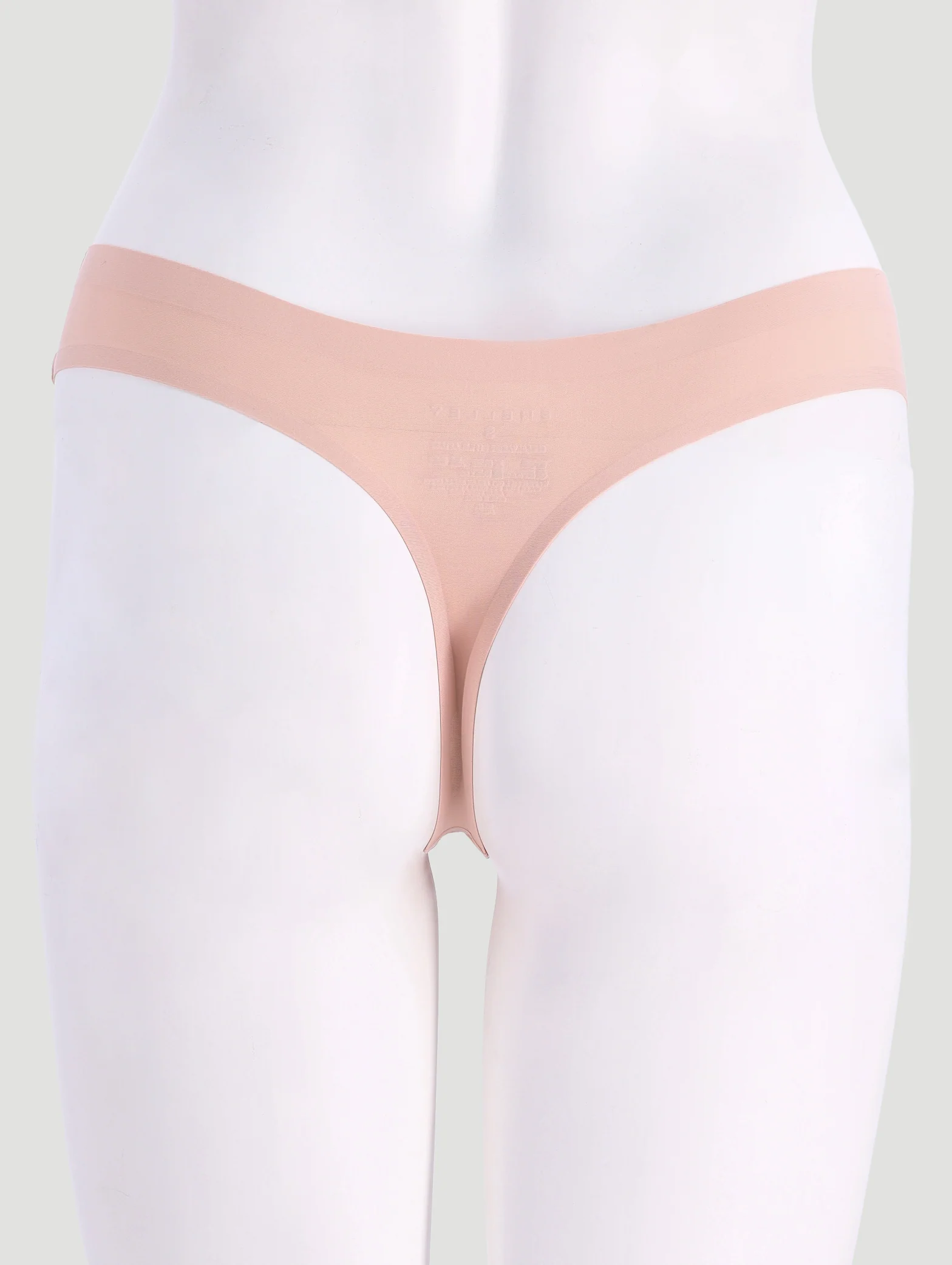 3 Pack Seamless Thong Panties - Rose/Floral/Blue - Image 3