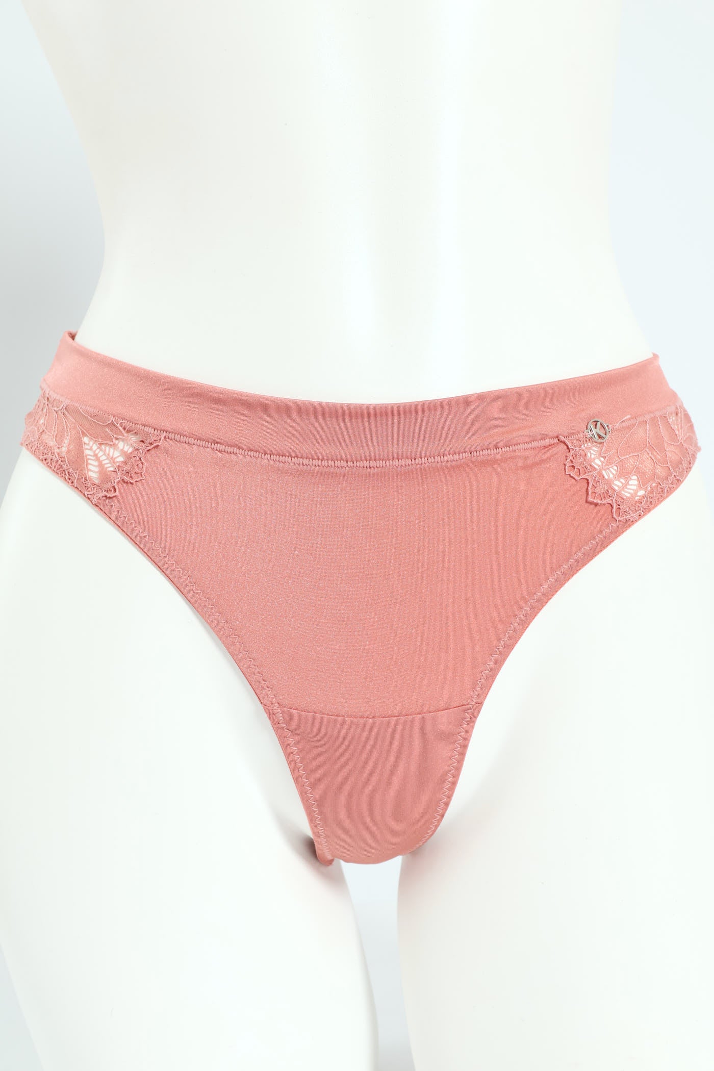 3 Pack Shiny Thong Panties - Seashell/Coffee/Amber - Image 5