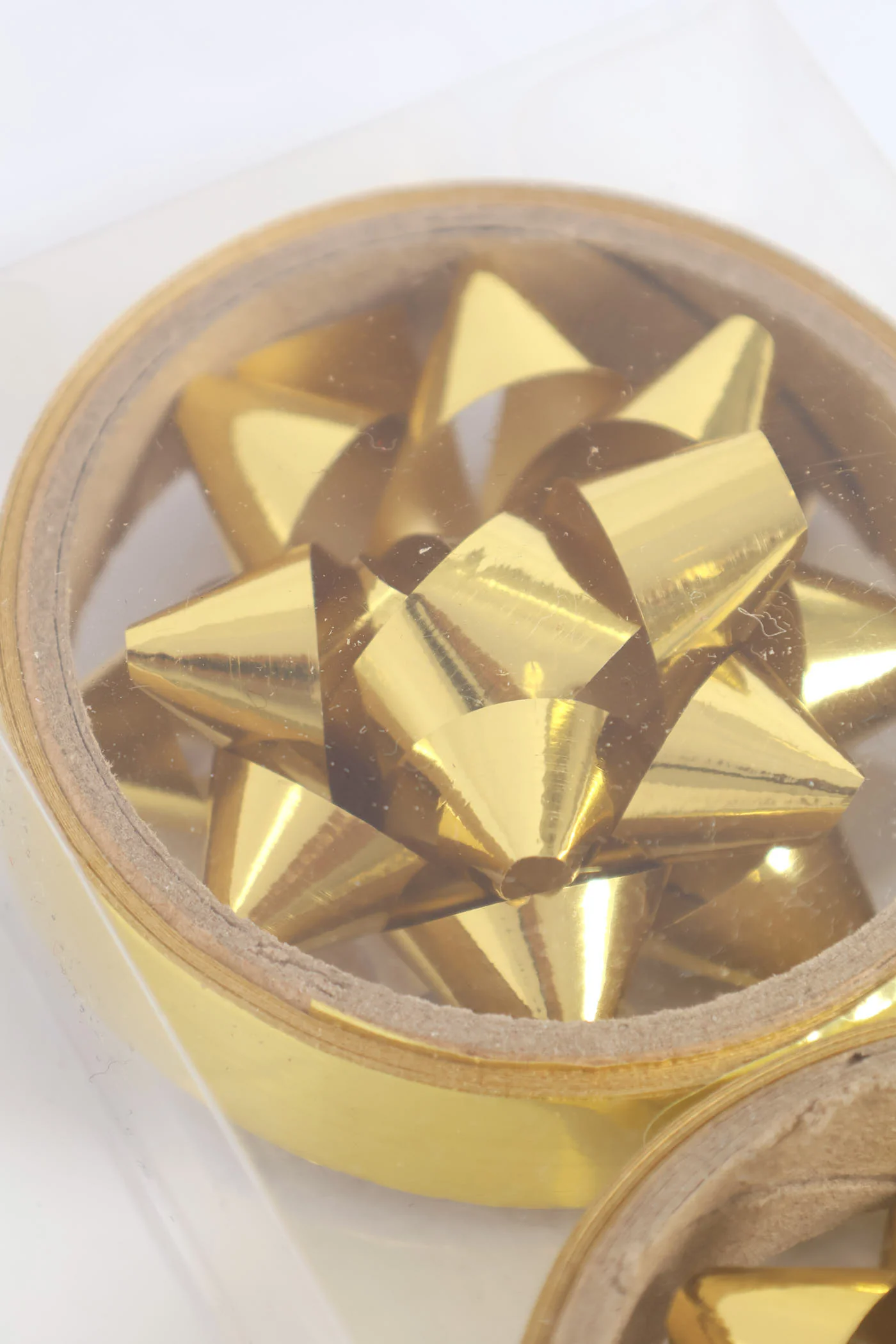 3 Pack Star (5cm) Ribbon (2cm) - Gold - Image 2
