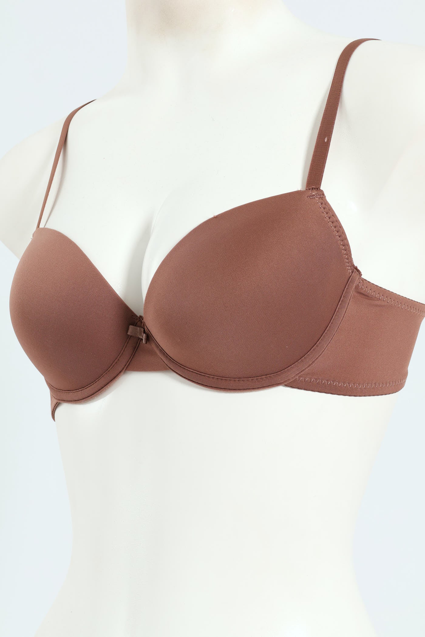 3 Pack T-Shirt Bra - Mocha/Navy/Black - Image 4