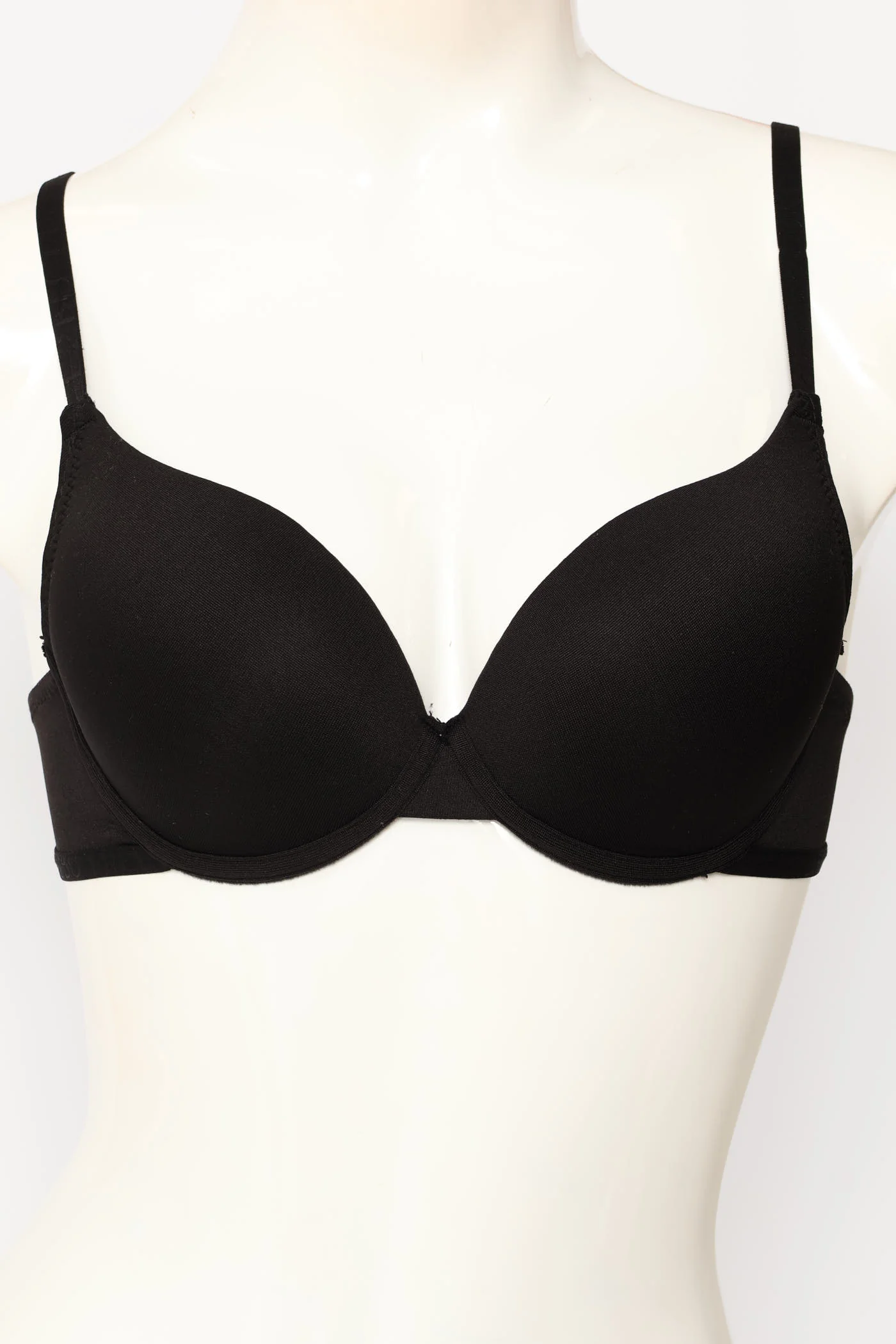 3 Pack T-Shirt Bras - Black/Mocha/White - Image 5