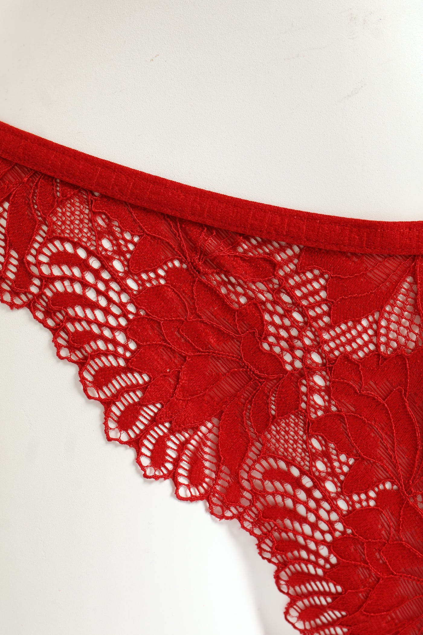 3 Pack Tanga Panties - Red/Black - Image 5