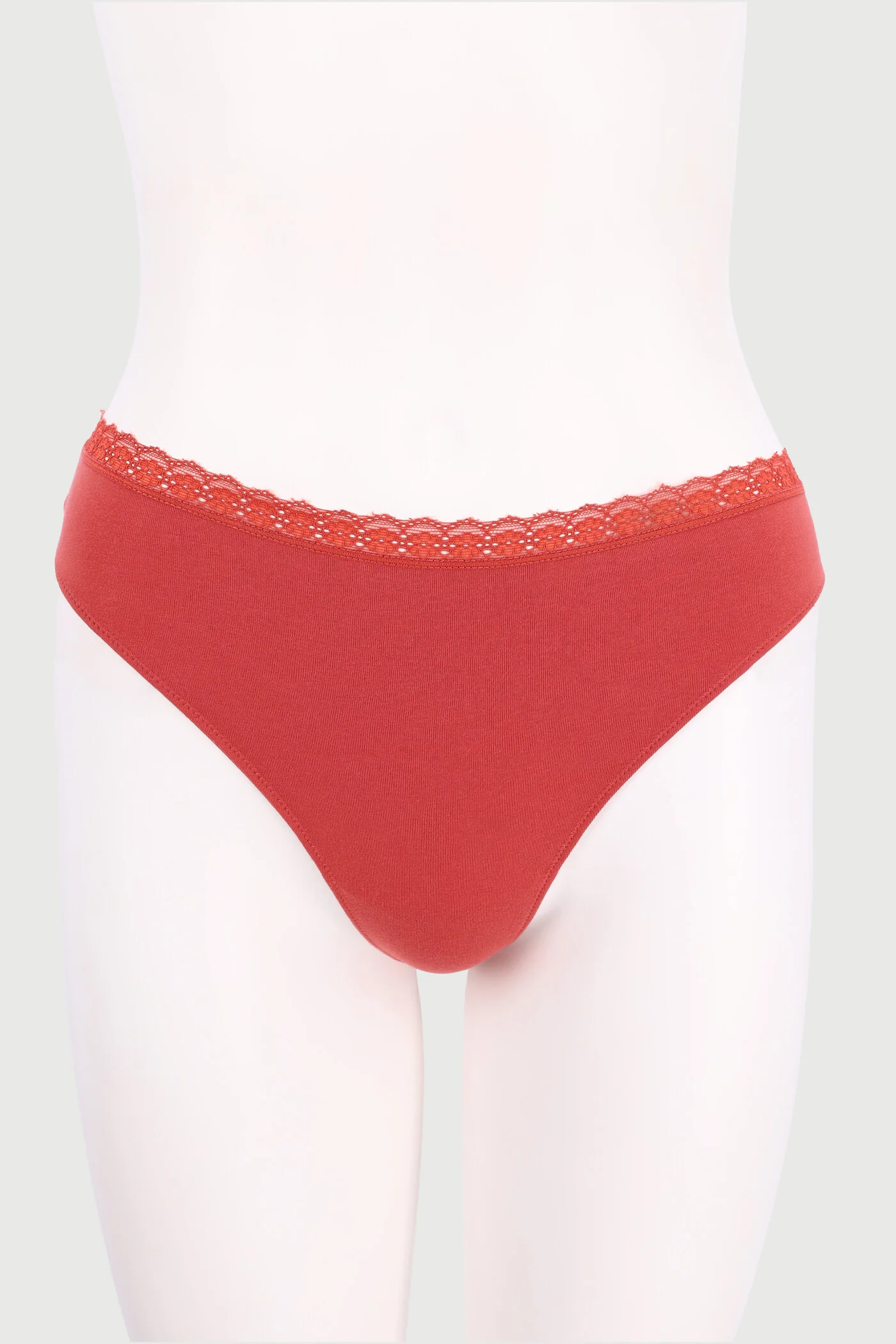 3 Pack Thong Panties - Cinnebar/Oatmeal Melange/Folkstone - Image 2