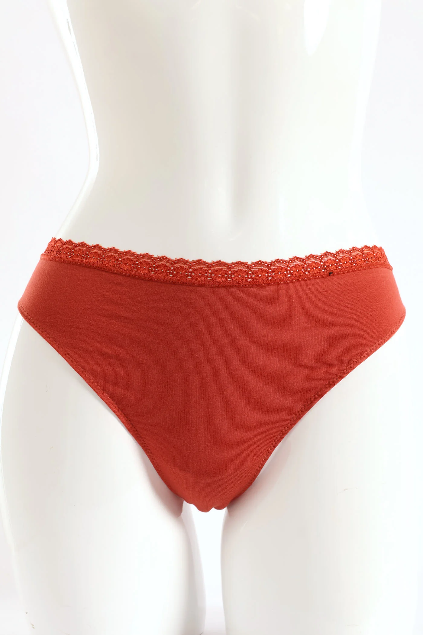 3 Pack Thong Panties - Cinnebar/Oatmeal Melange/Folkstone - Image 6