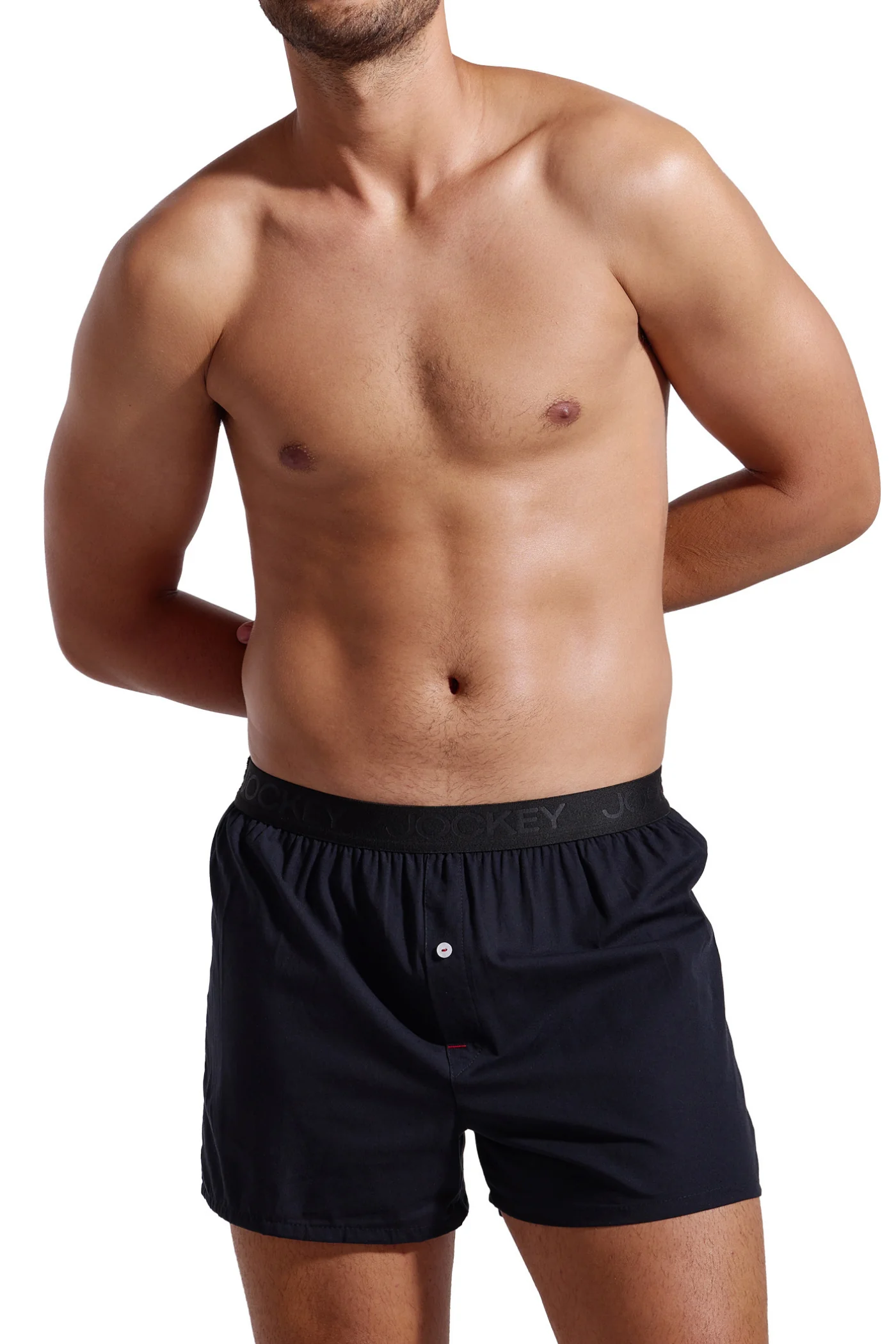 3 Pack Woven Boxers - Blue/Grey - Image 2