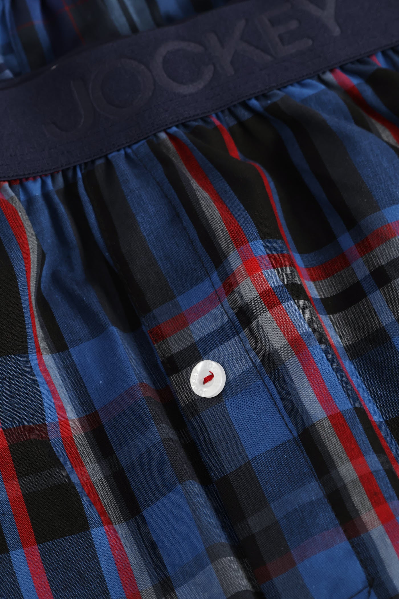 3 Pack Woven Boxers - Blue/Red/Black - Image 3