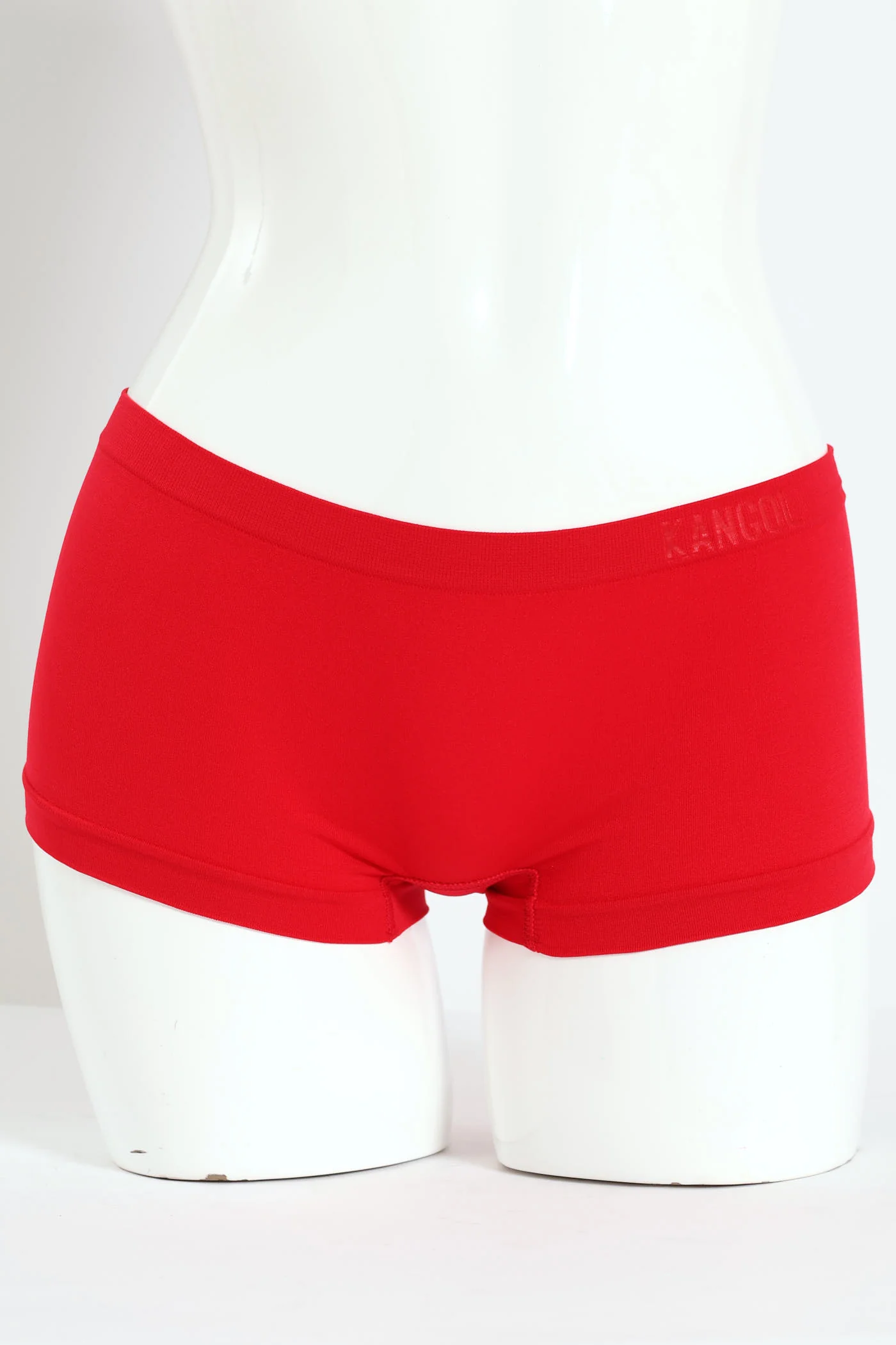 3 Peak Seamless Boyleg Panties - Red/Black/Cream - Image 2