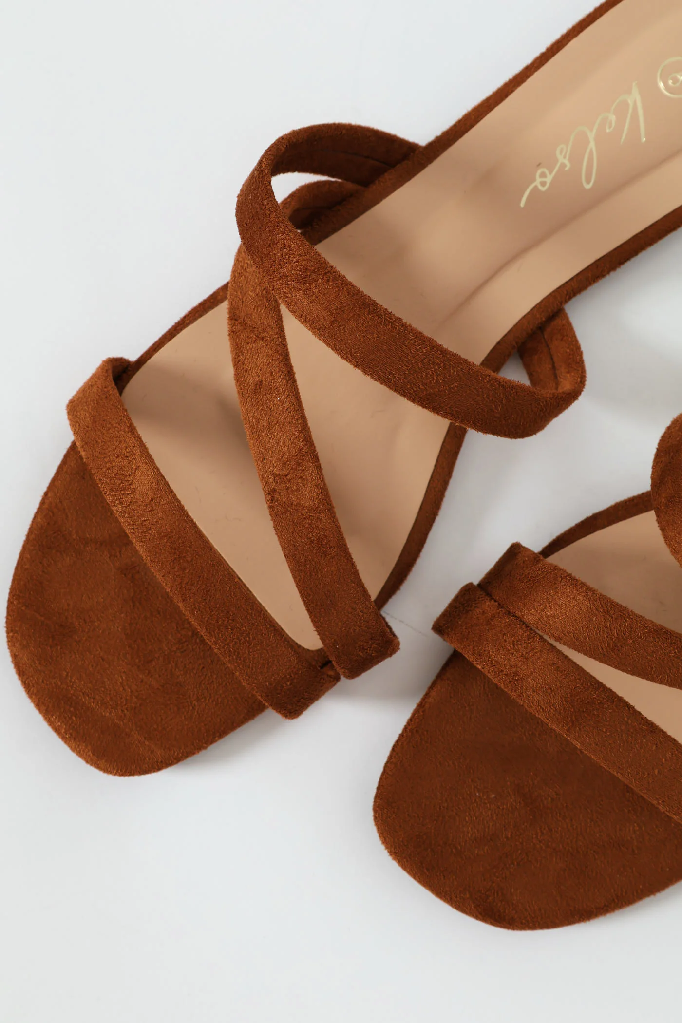 3 Strap Basic Mule Sandal - Chocolate - Image 3